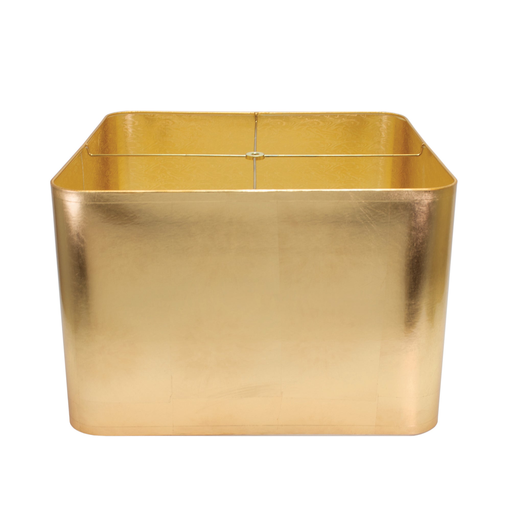 Couture Square Gold Foil Lamp Shade 14/14 x 14/14 x 10"