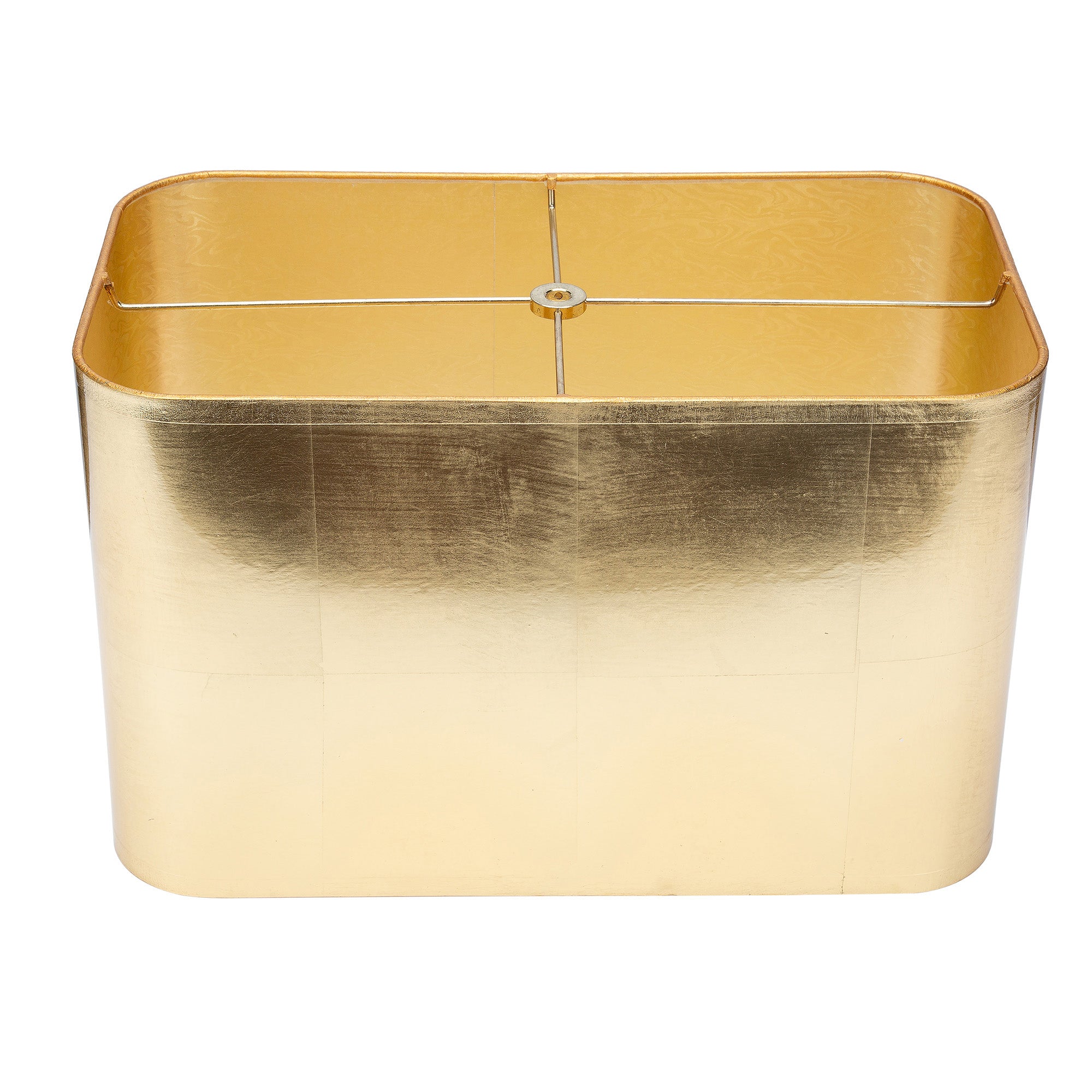 Couture Rectangular Gold Foil Lamp Shade 16/9 x 16/9 x 10"