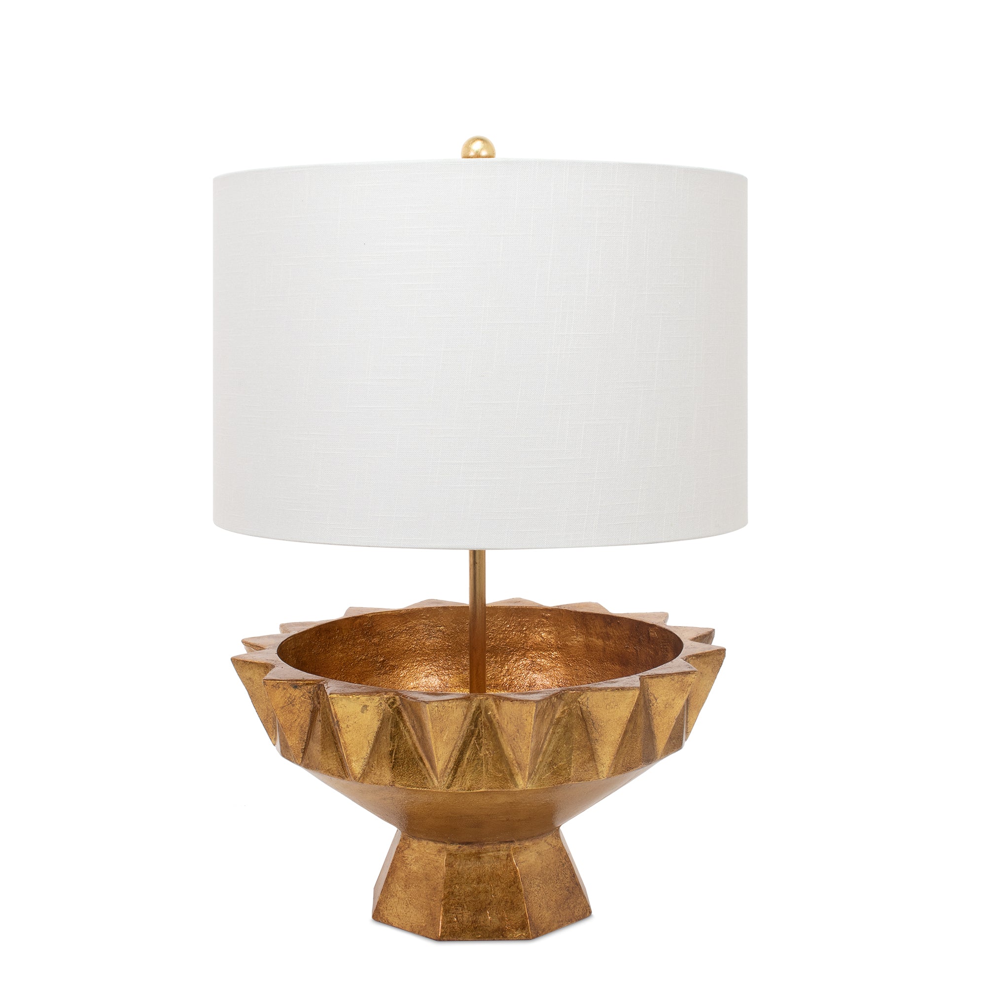 Couture Kubrick Aged Gold Table Lamp