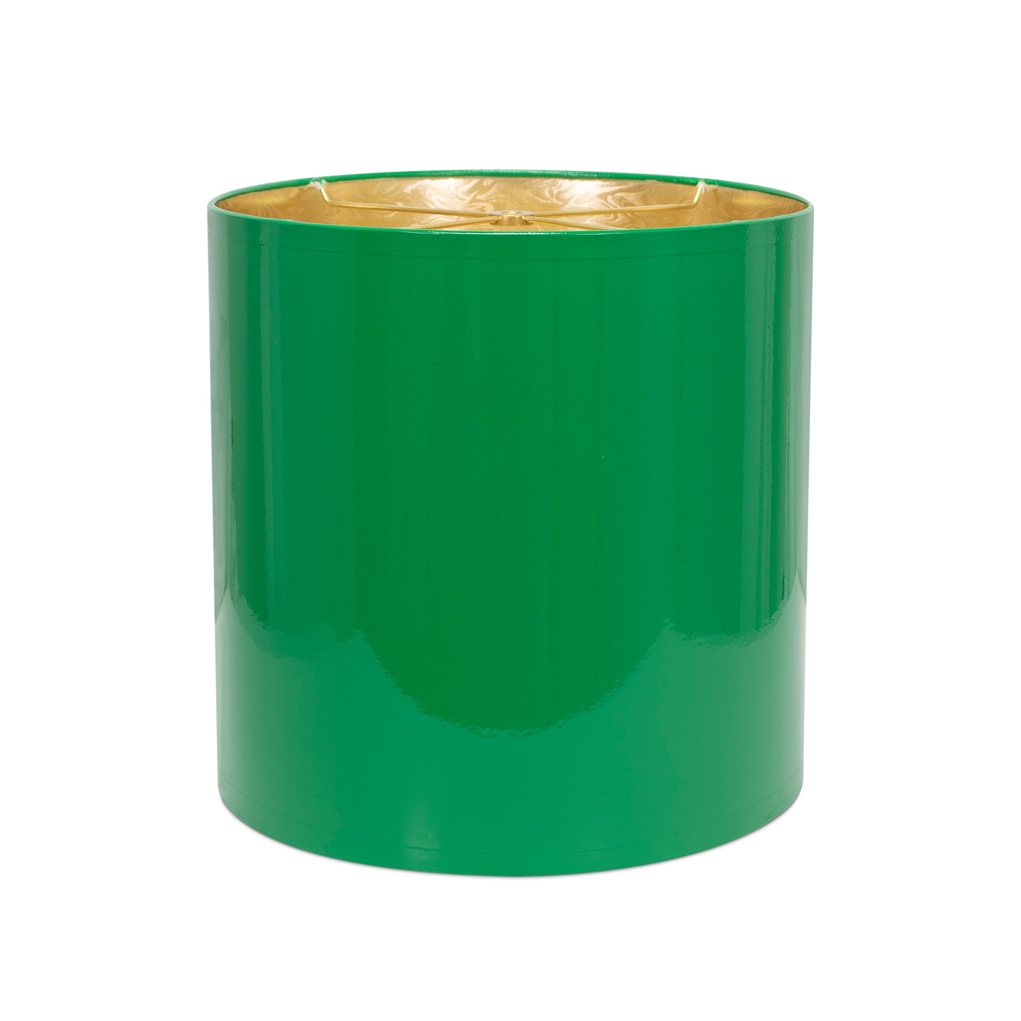 Couture Leaf Green Lacquer Shade with Gold Lining