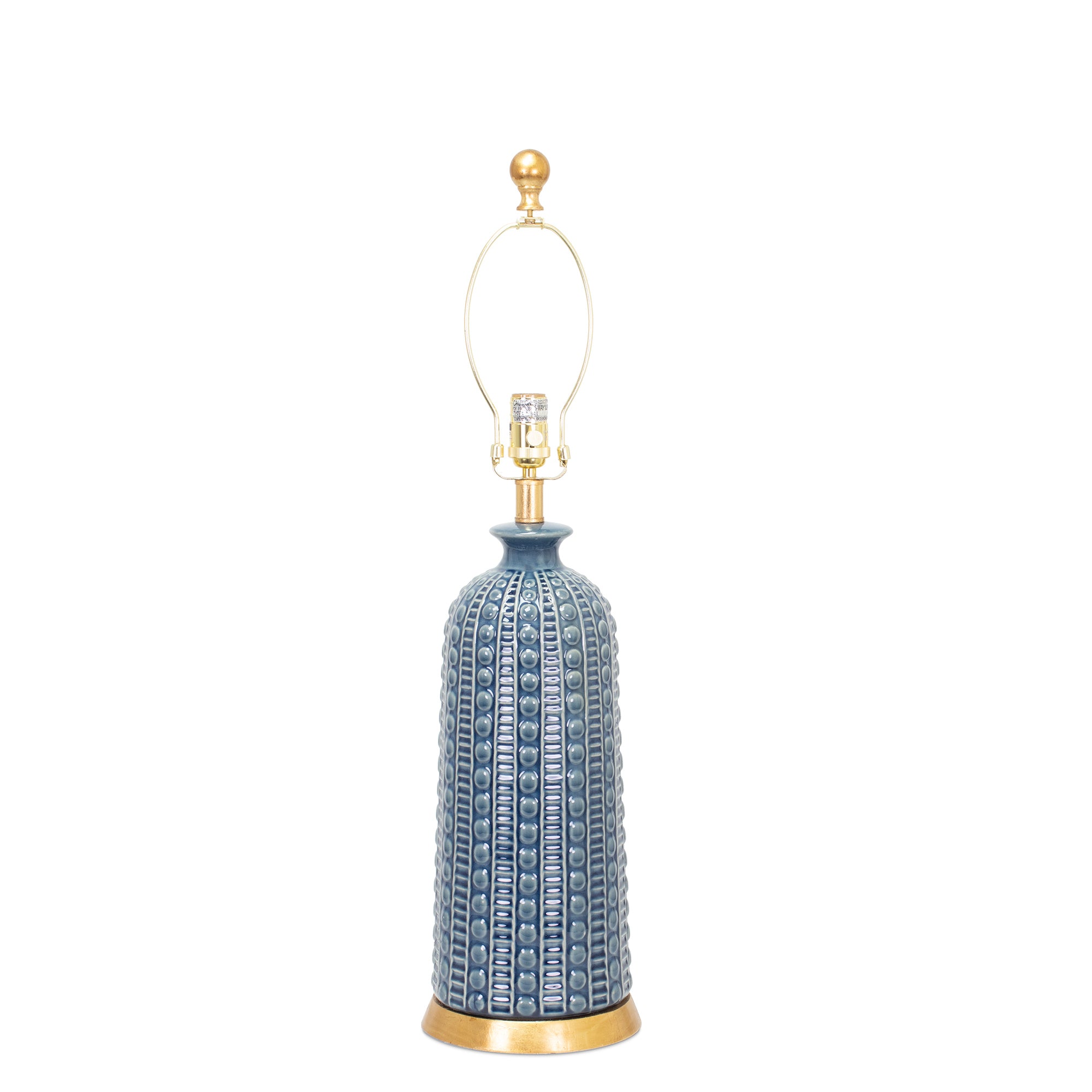 Couture Melrose Table Lamp Base- Denim Blue