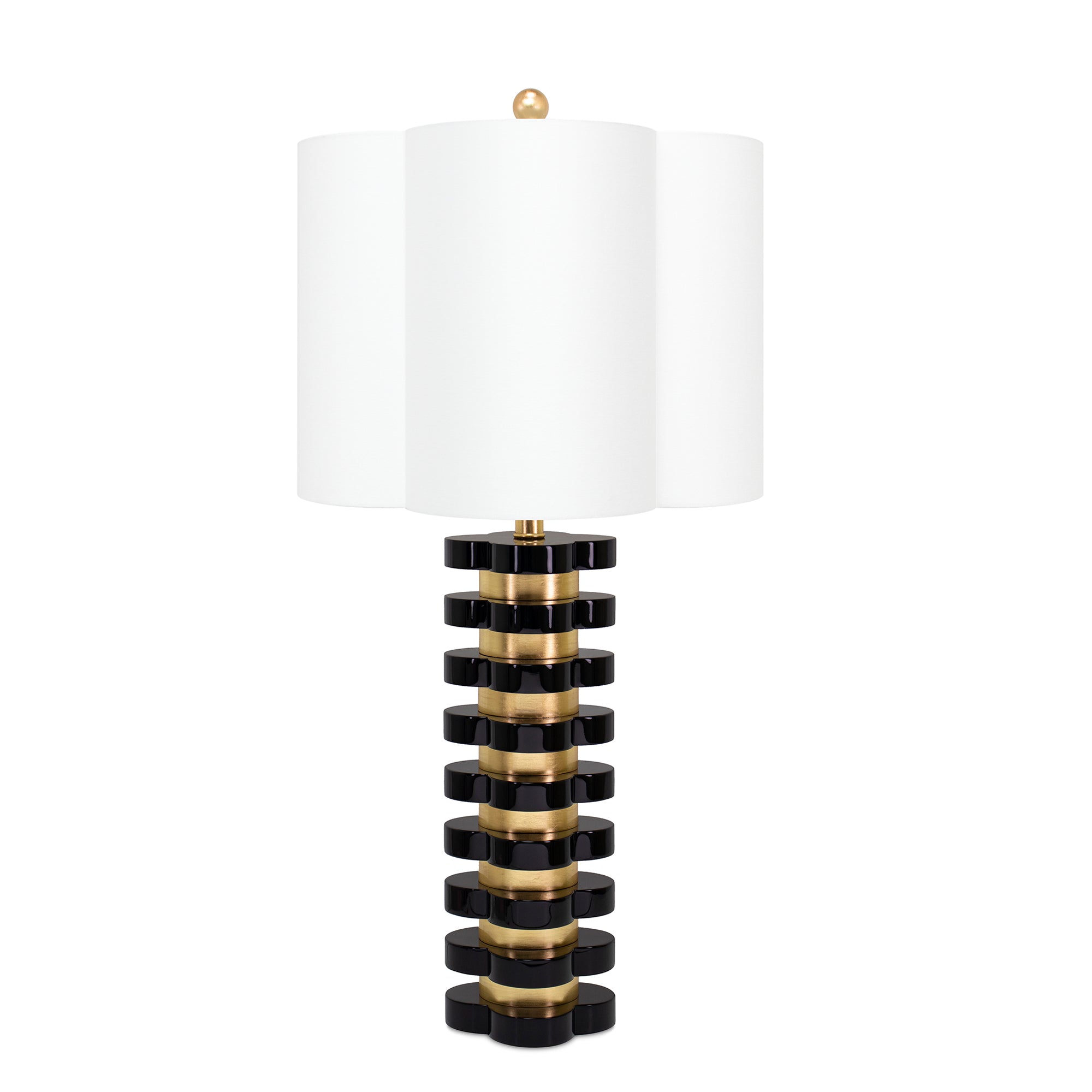 Couture Quatrefoil Lamp Black