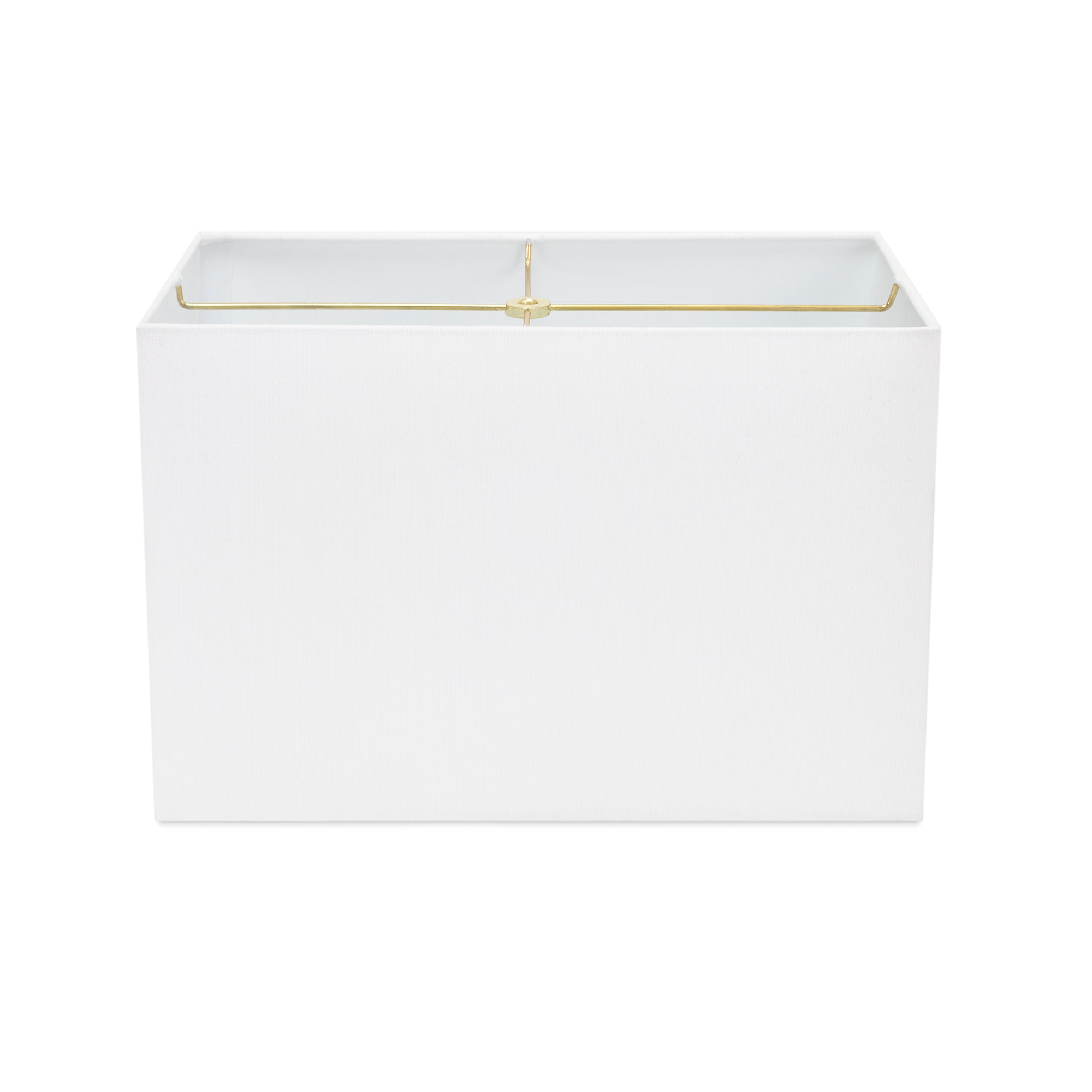 Couture Rectangular White Crisp Linen Shade (Blair Shade)