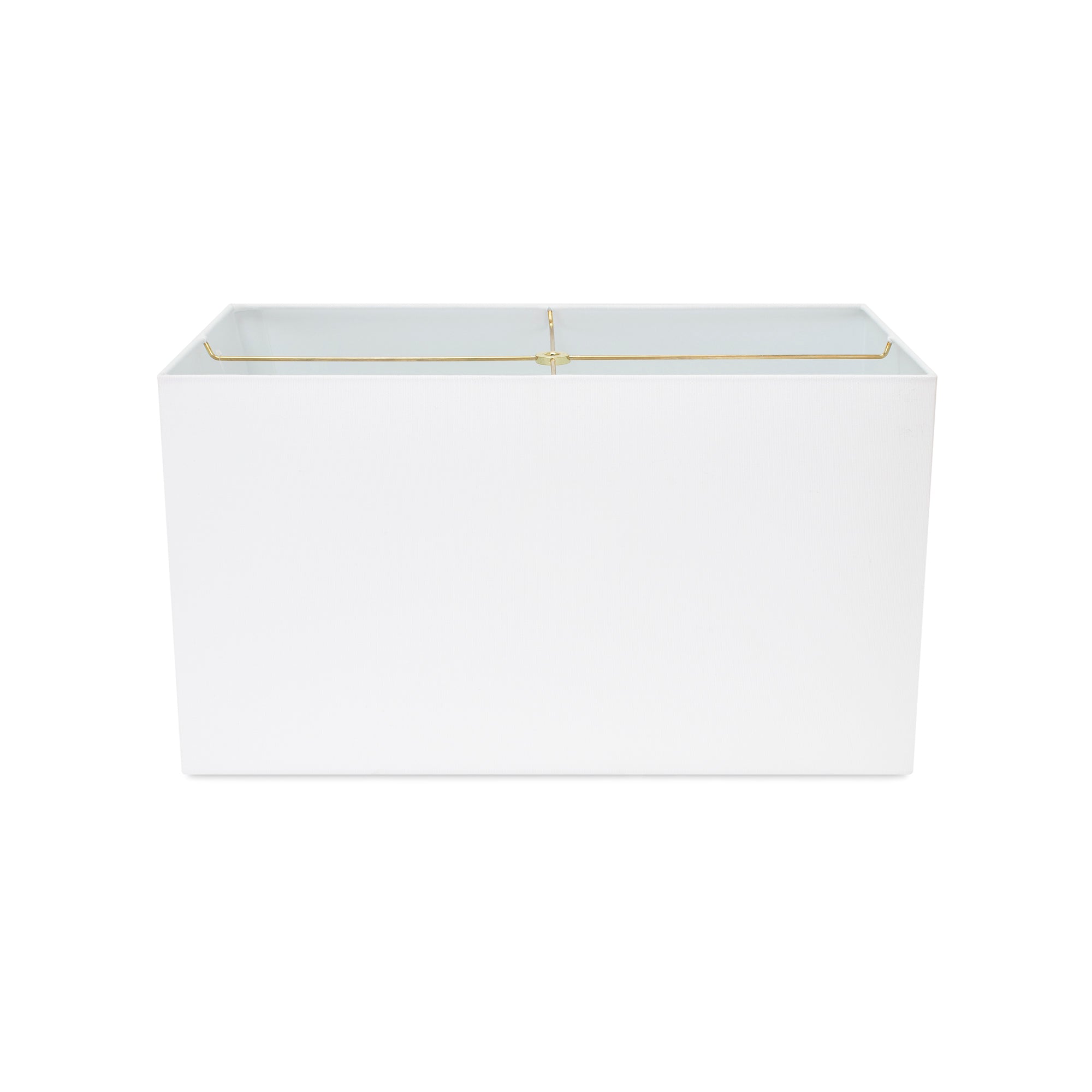 Couture Rectangular White Linen Lamp Shade 20/12 x 20/12 x 12"