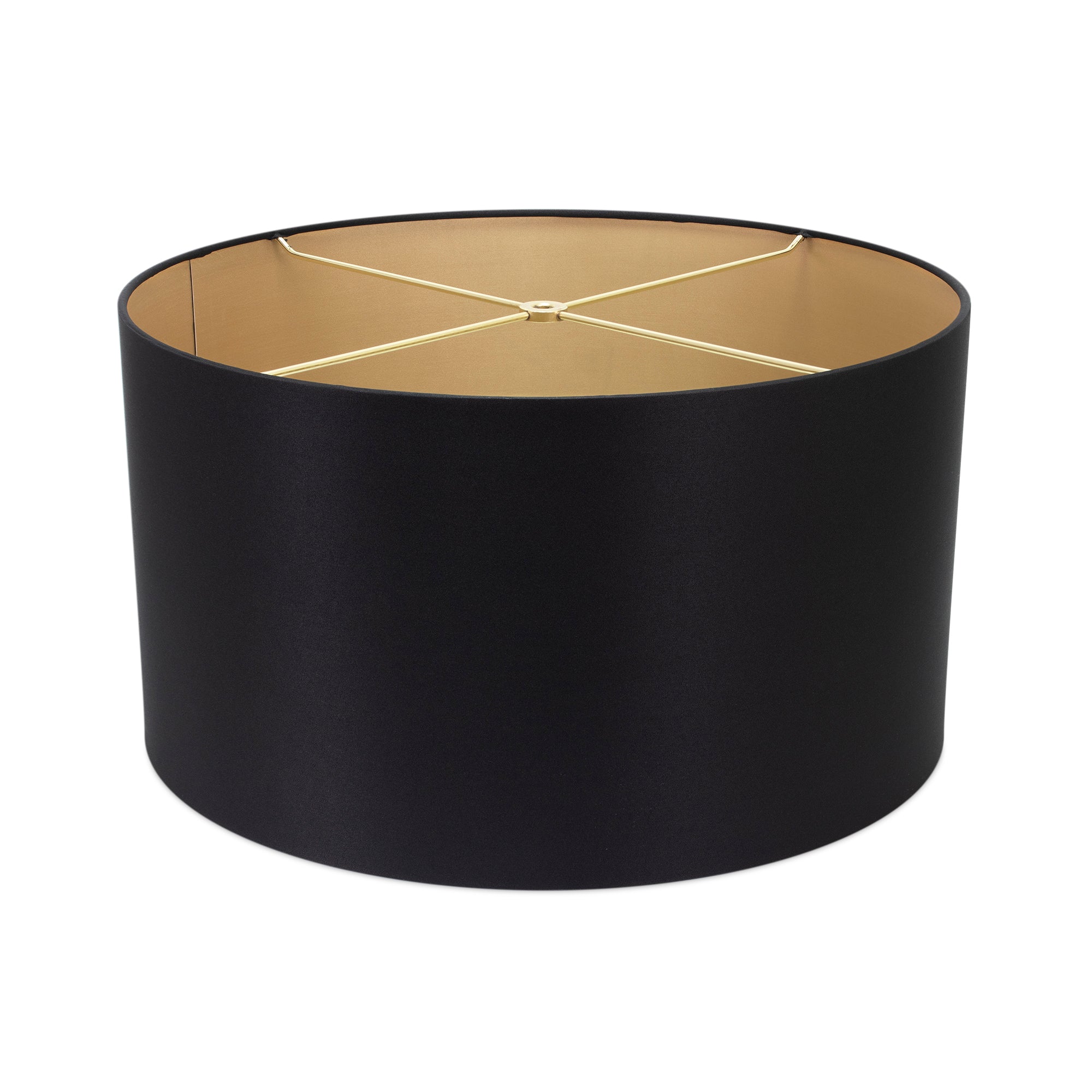 Couture Round Black Linen Drum Shade 16" x 16" x 10"