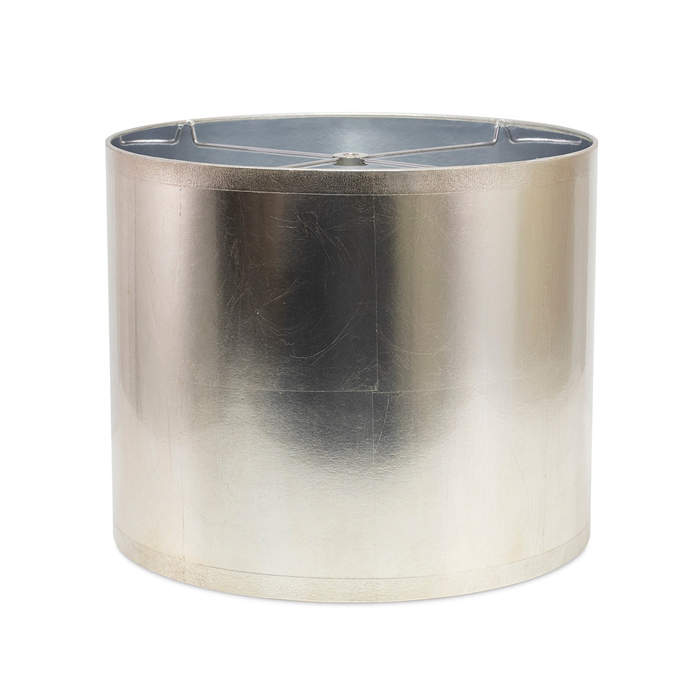Couture Round Silver Foil Lamp Shade 12" x 12" x 10"