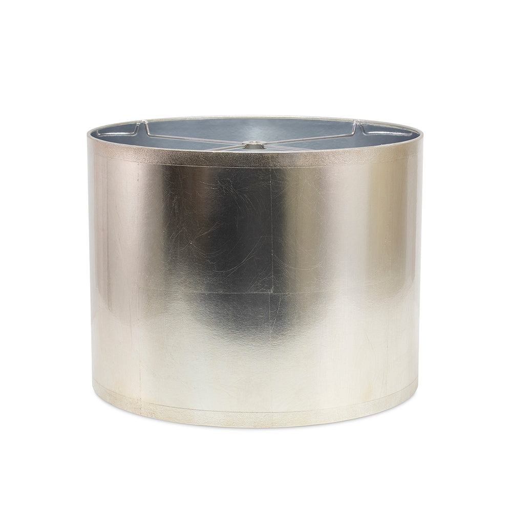 Couture Round Silver Foil Lamp Shade 13/13" x 13/13" x 10"