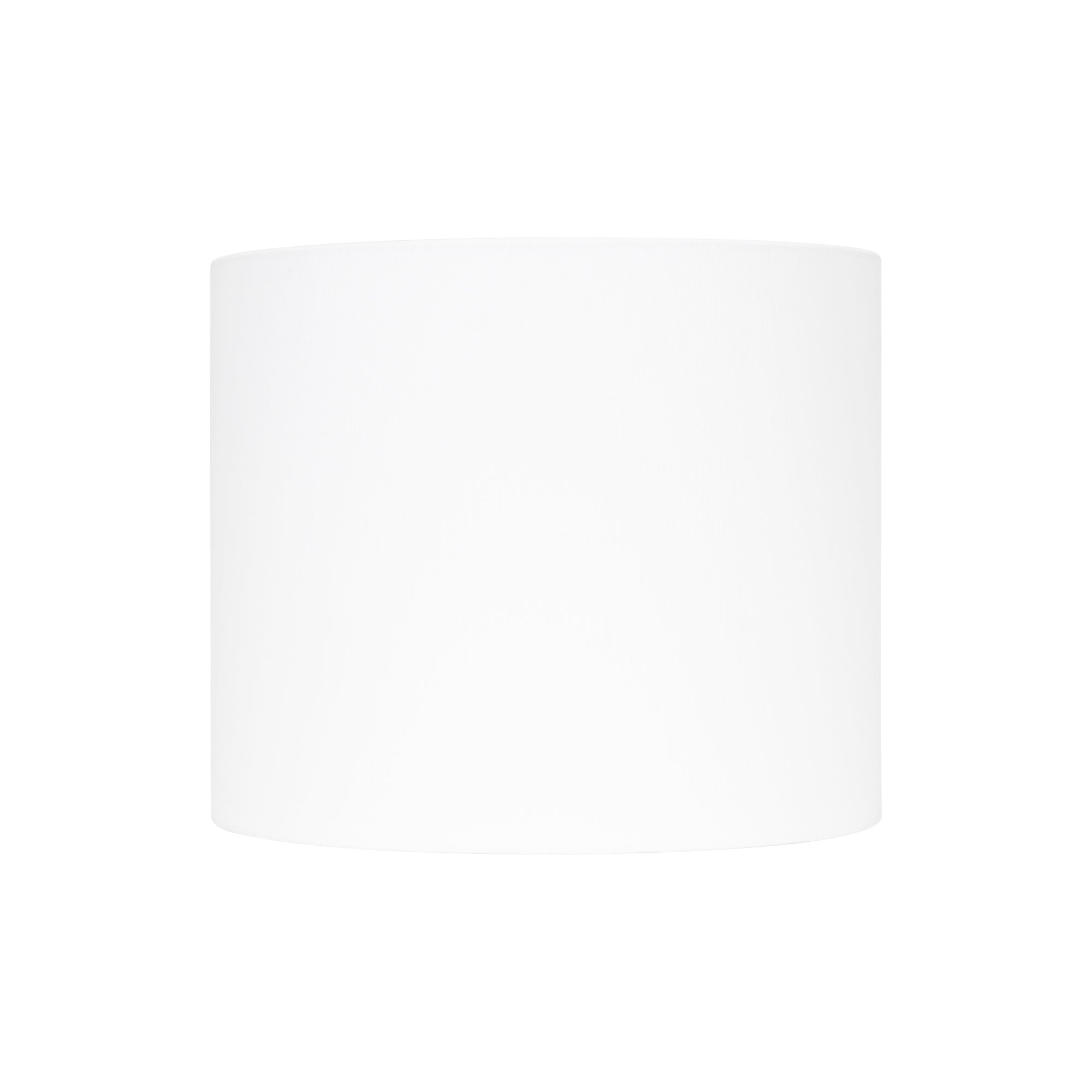 Couture Round White Linen Drum Shade 12" x 12" x 10"