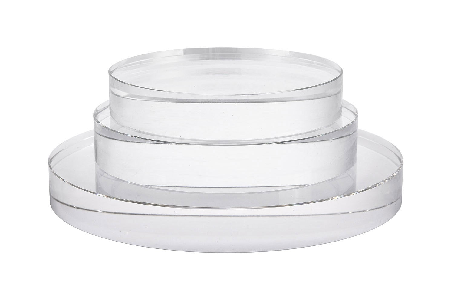 Couture Set of 3 Round Crystal Bases