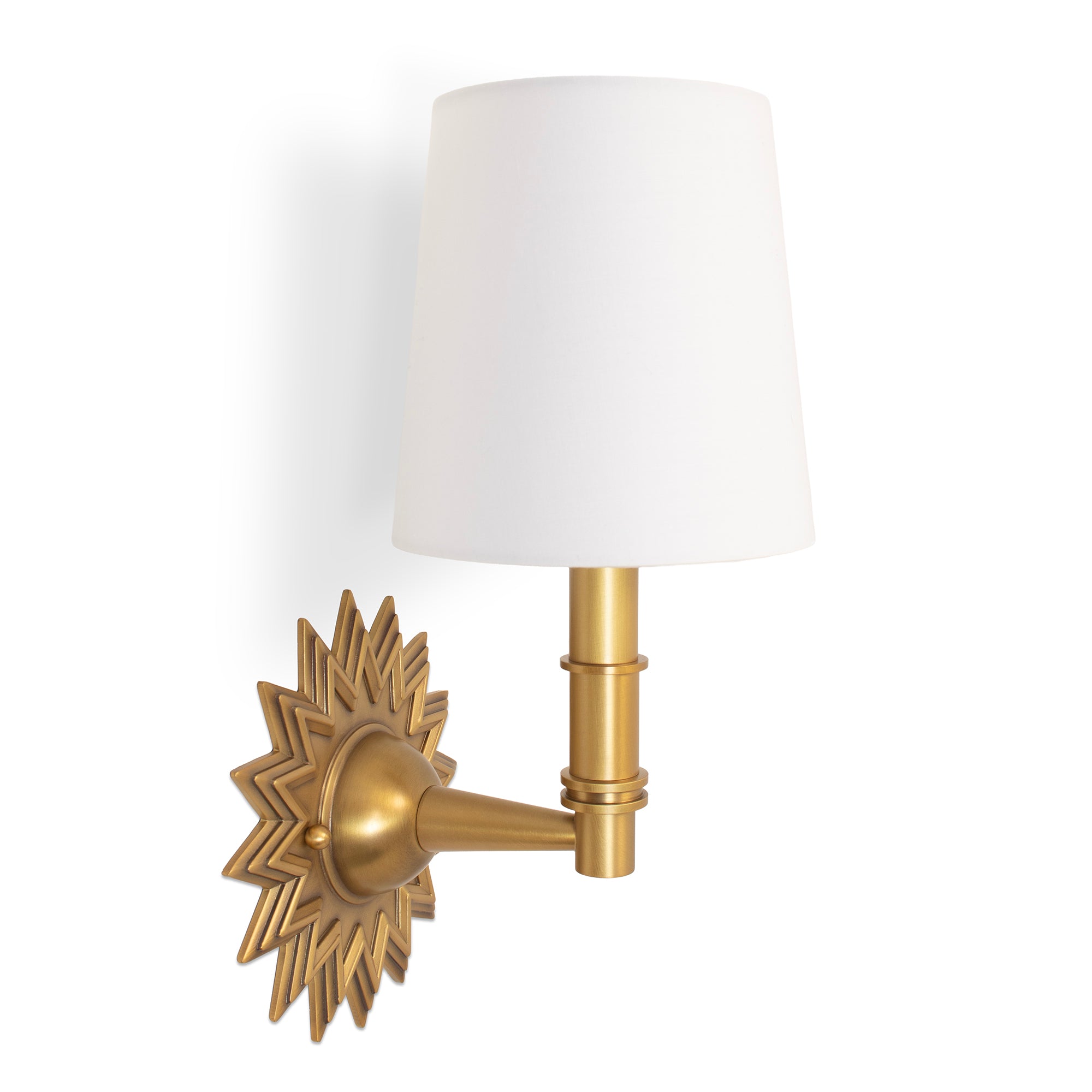 Couture Star Natural Brass Wall Sconce