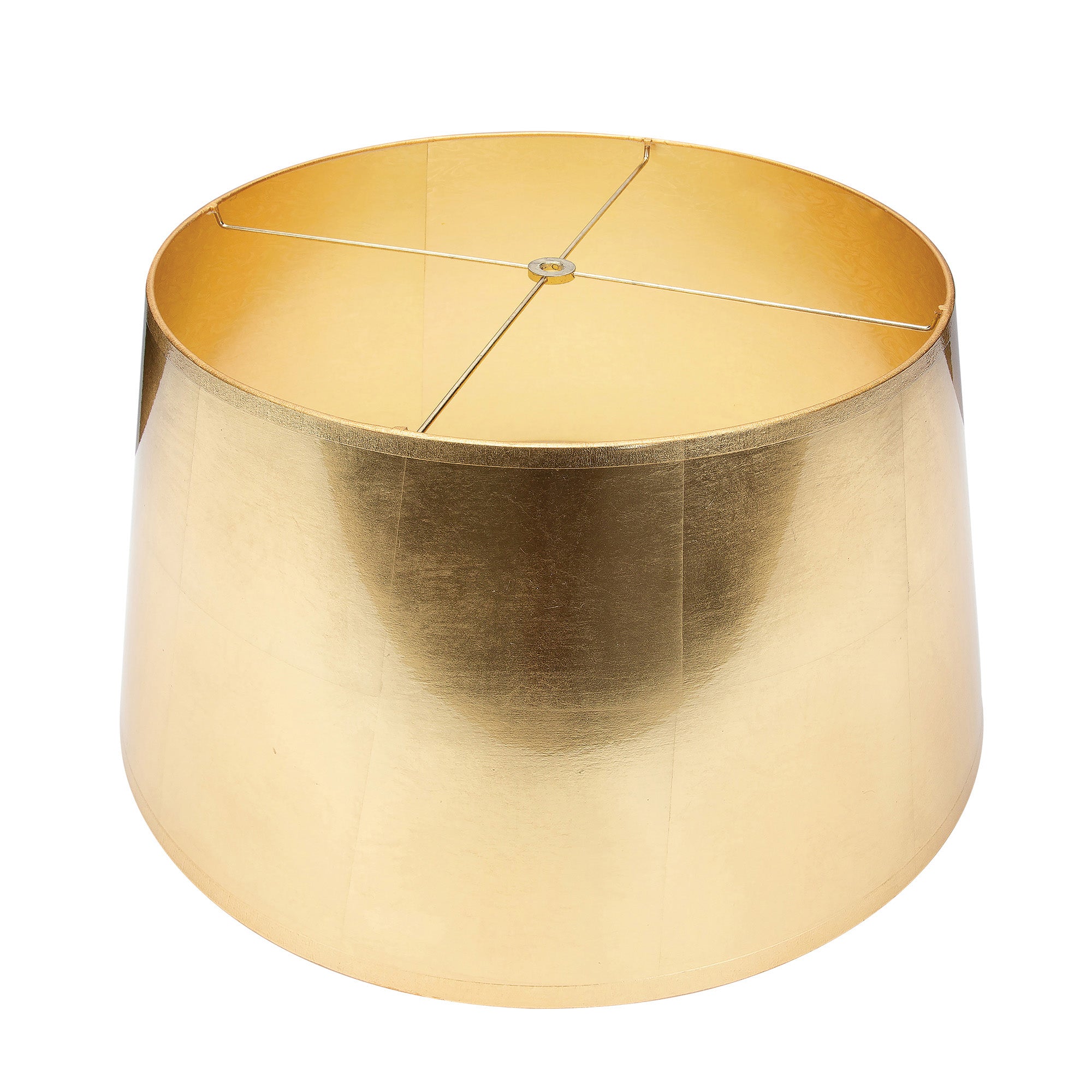 Couture Tapered Gold Foil Lamp Shade 14" x 16" x 10"