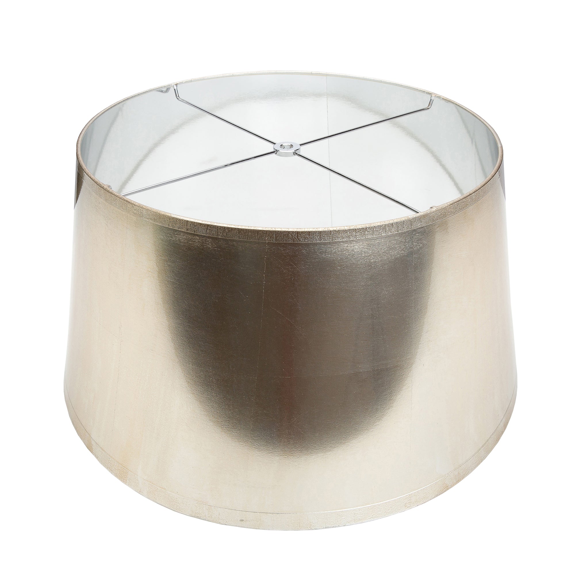 Couture Tapered Silver Foil Lamp Shade 14" x 16" x 10"