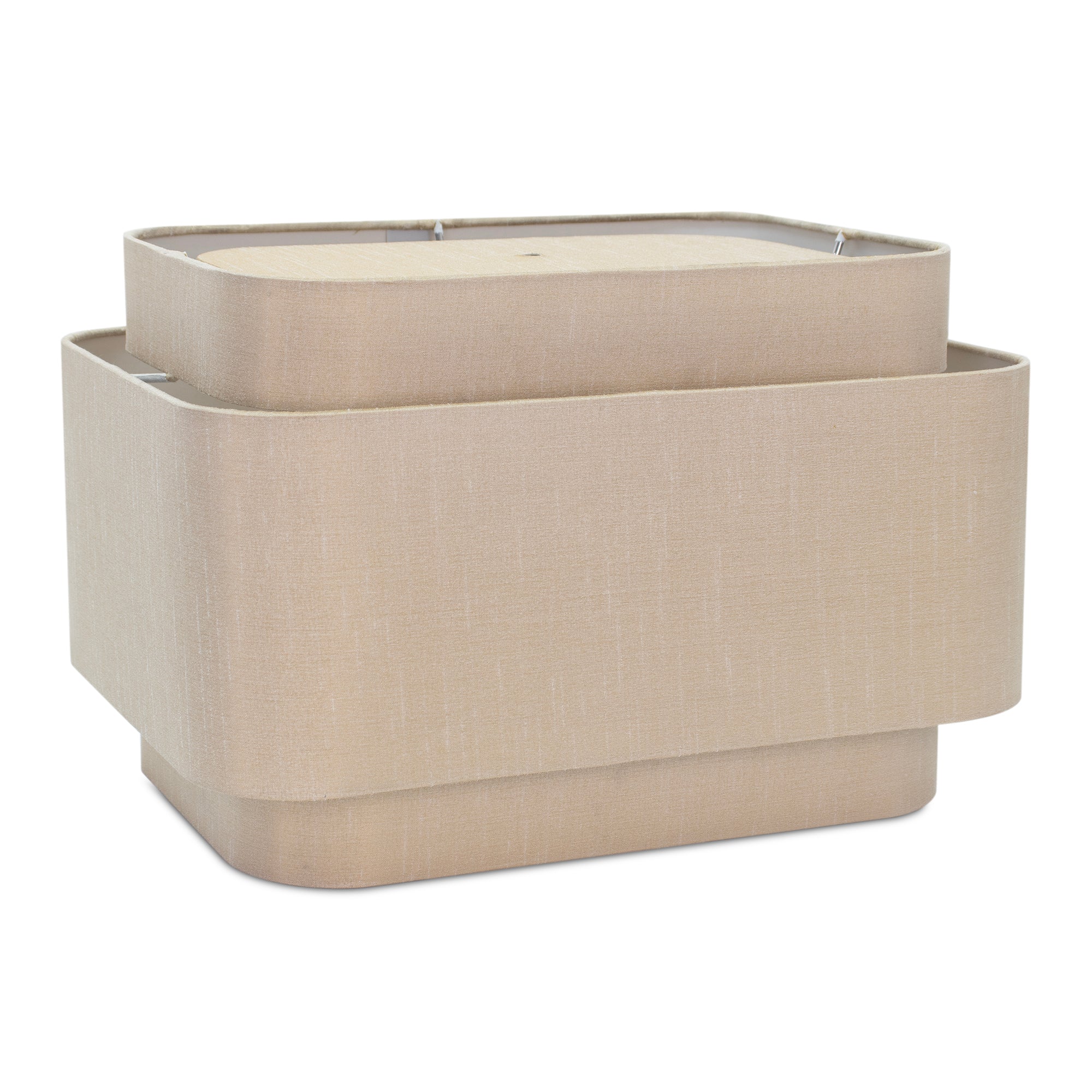 Couture Triple Stack Tan Faux Silk Shade