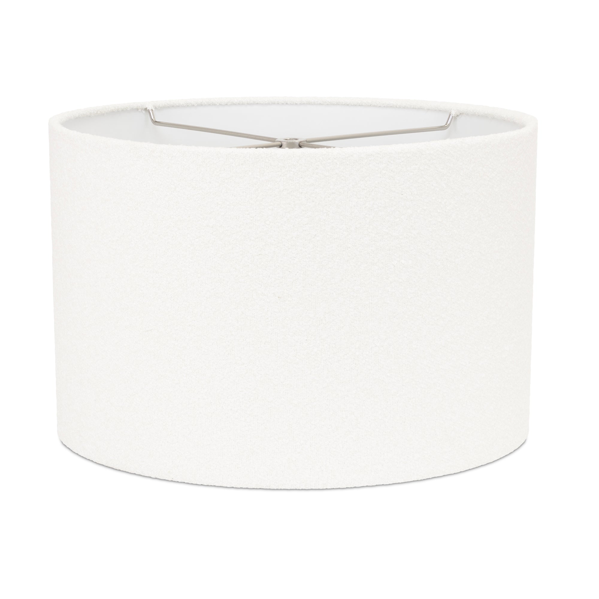 Couture 15x15x10"H White Boucle Lamp Shade