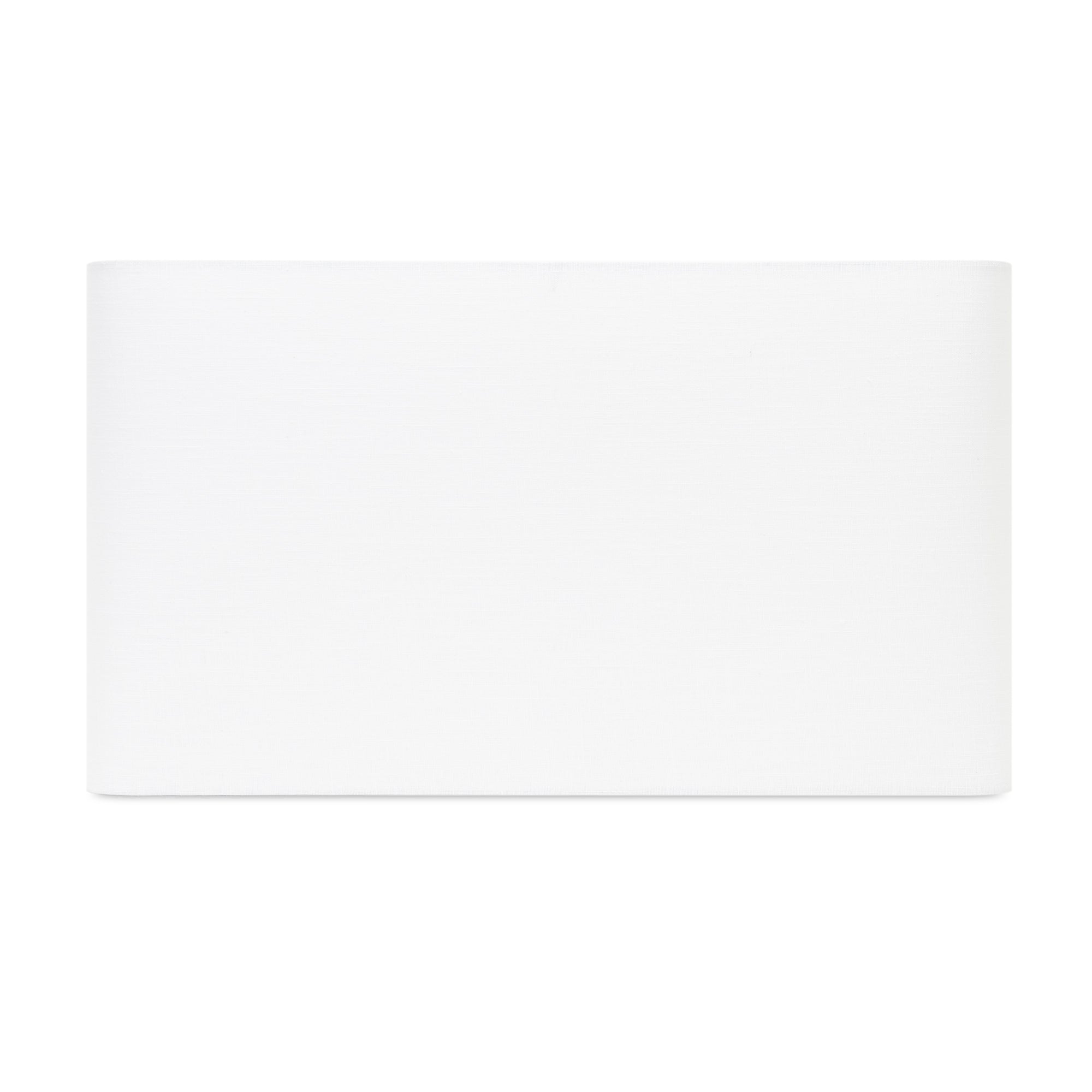 Couture White Rectangle Shade with White Lining