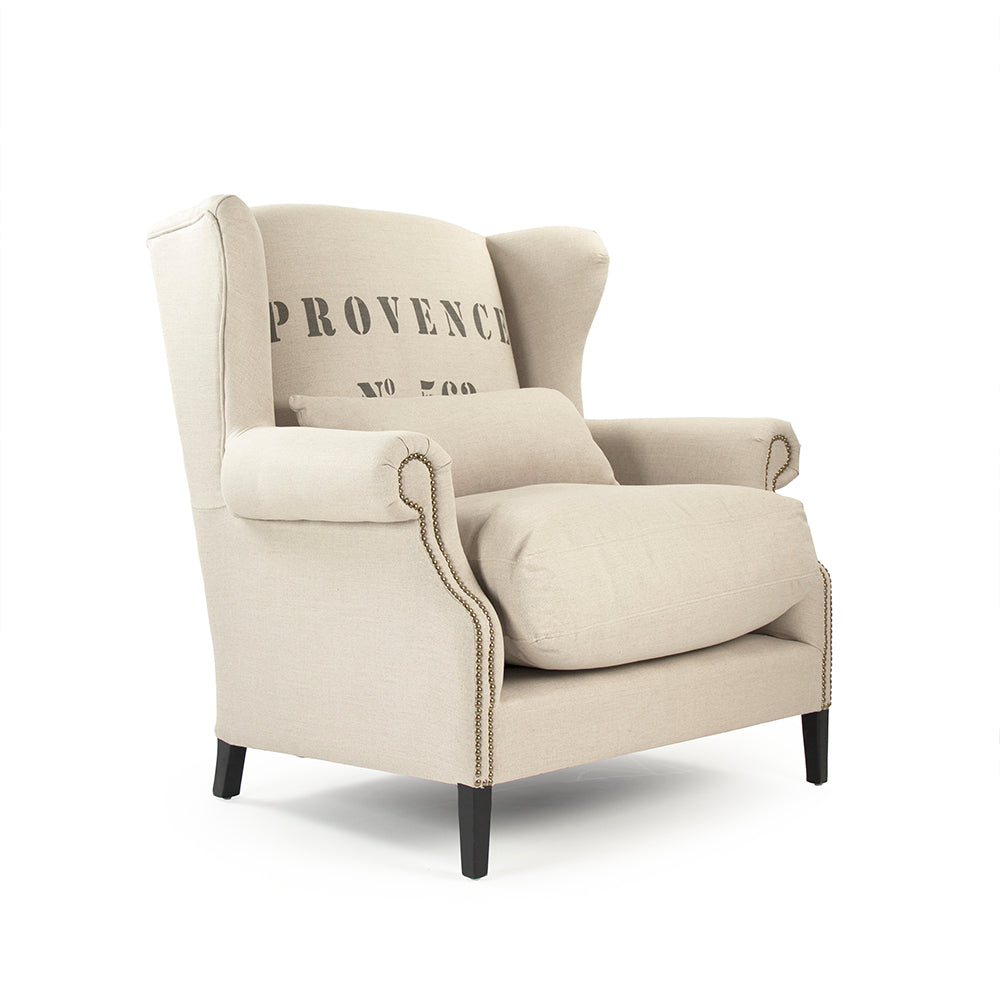 Napoleon Half Wingback Chair