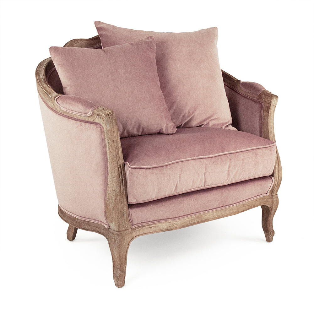 Dusty Rose Velvet Maison Club Chair