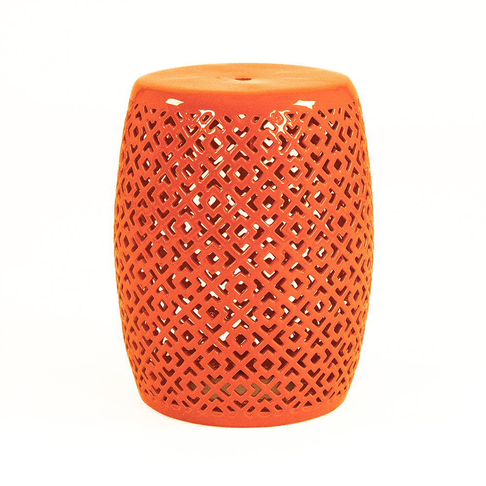 Lorin Garden Stool Orange