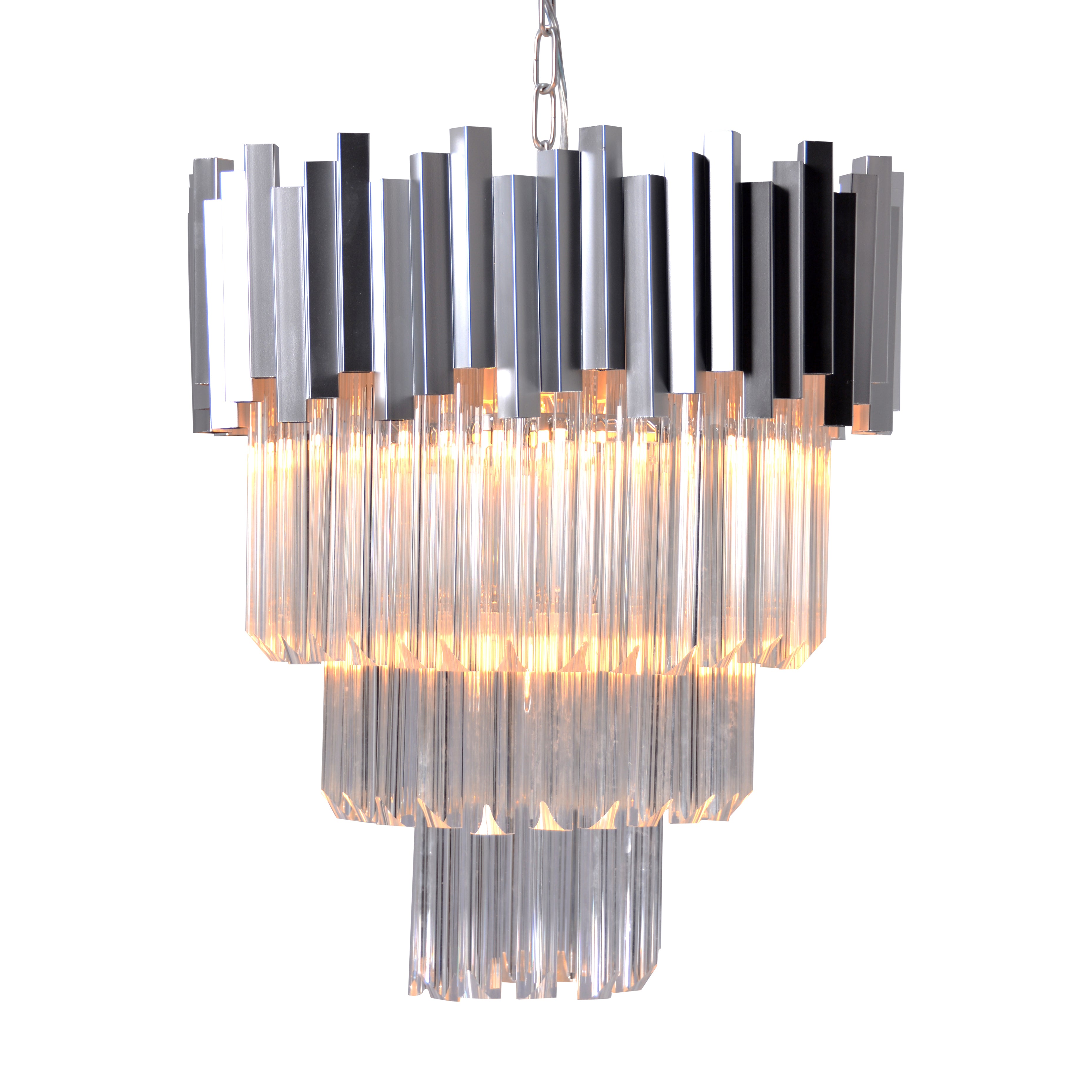 4-Tier Crystal Chandelier