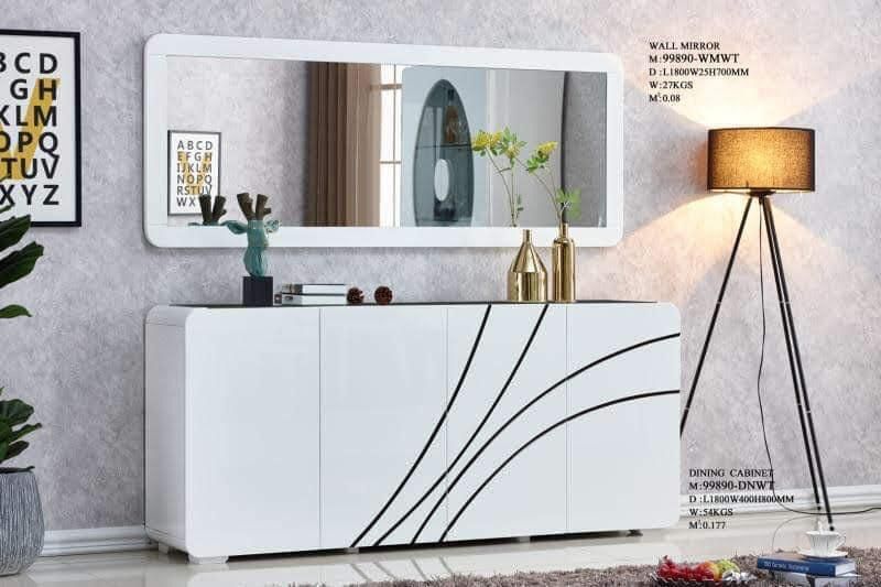 console and mirror set