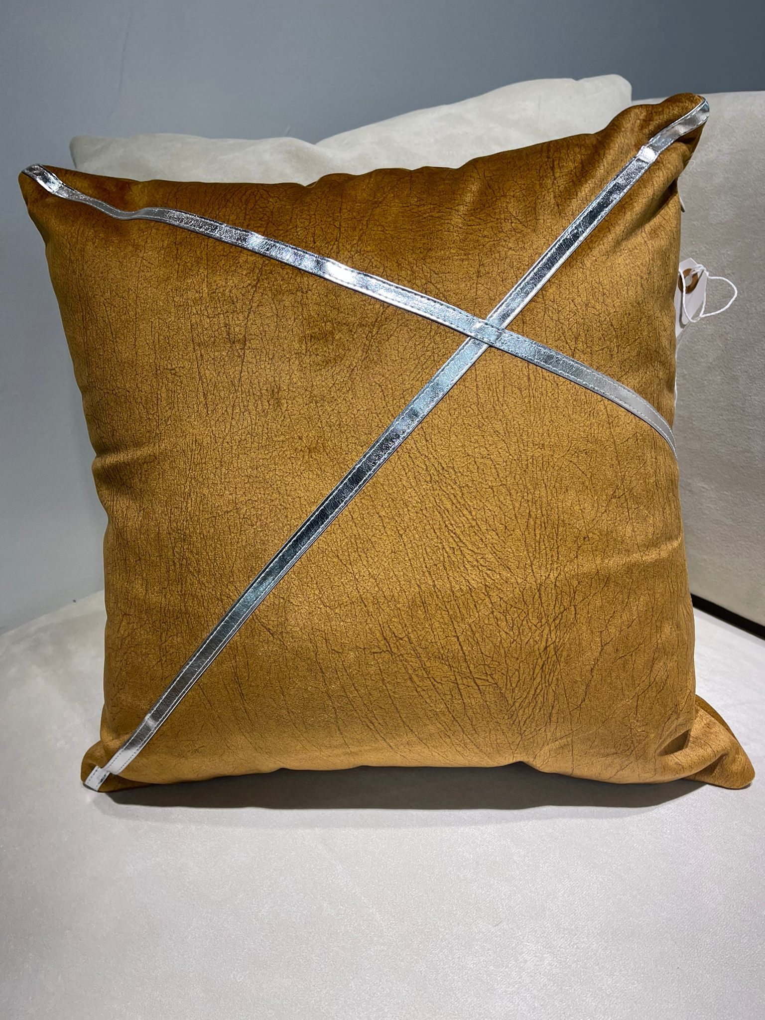 Golden Yellow Throw  Pillow