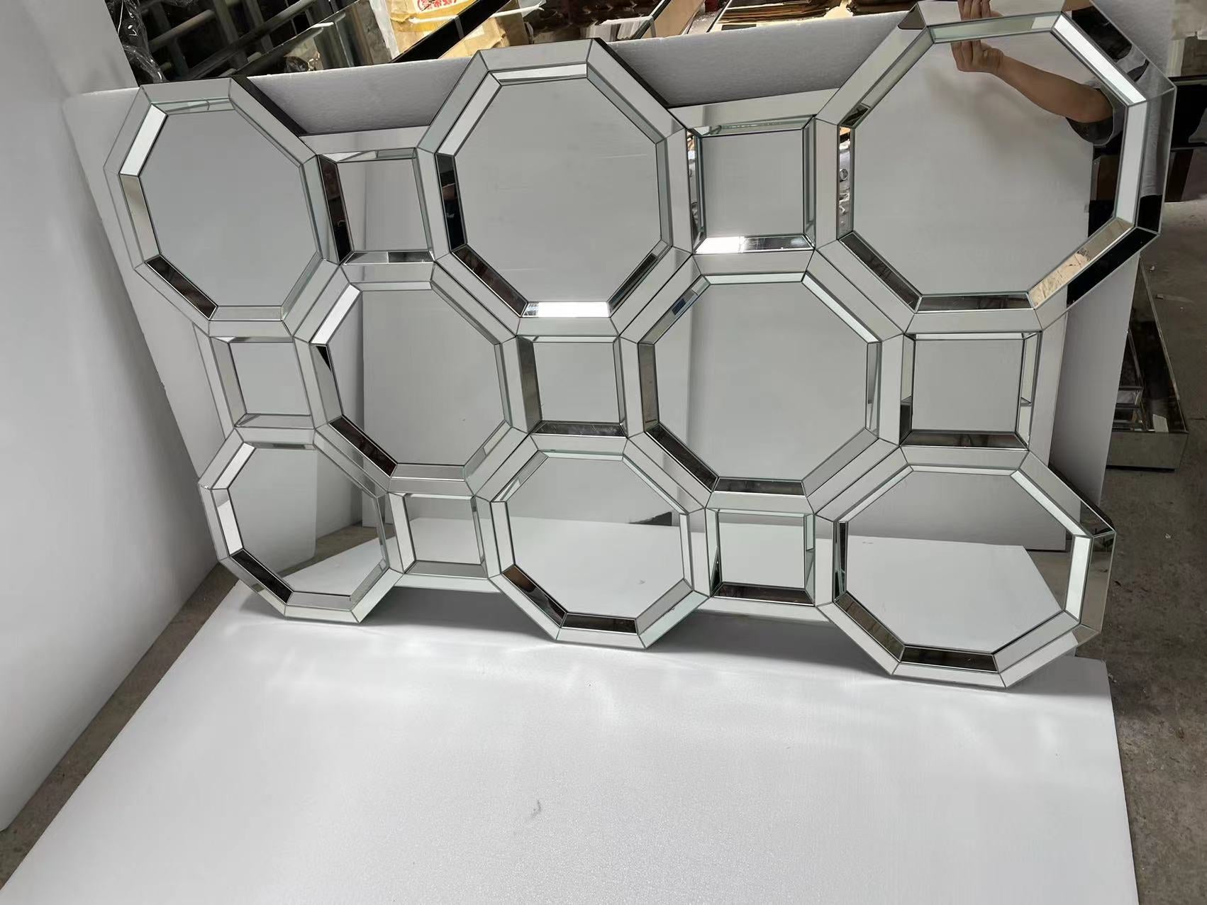 Octagon wall Mirror
