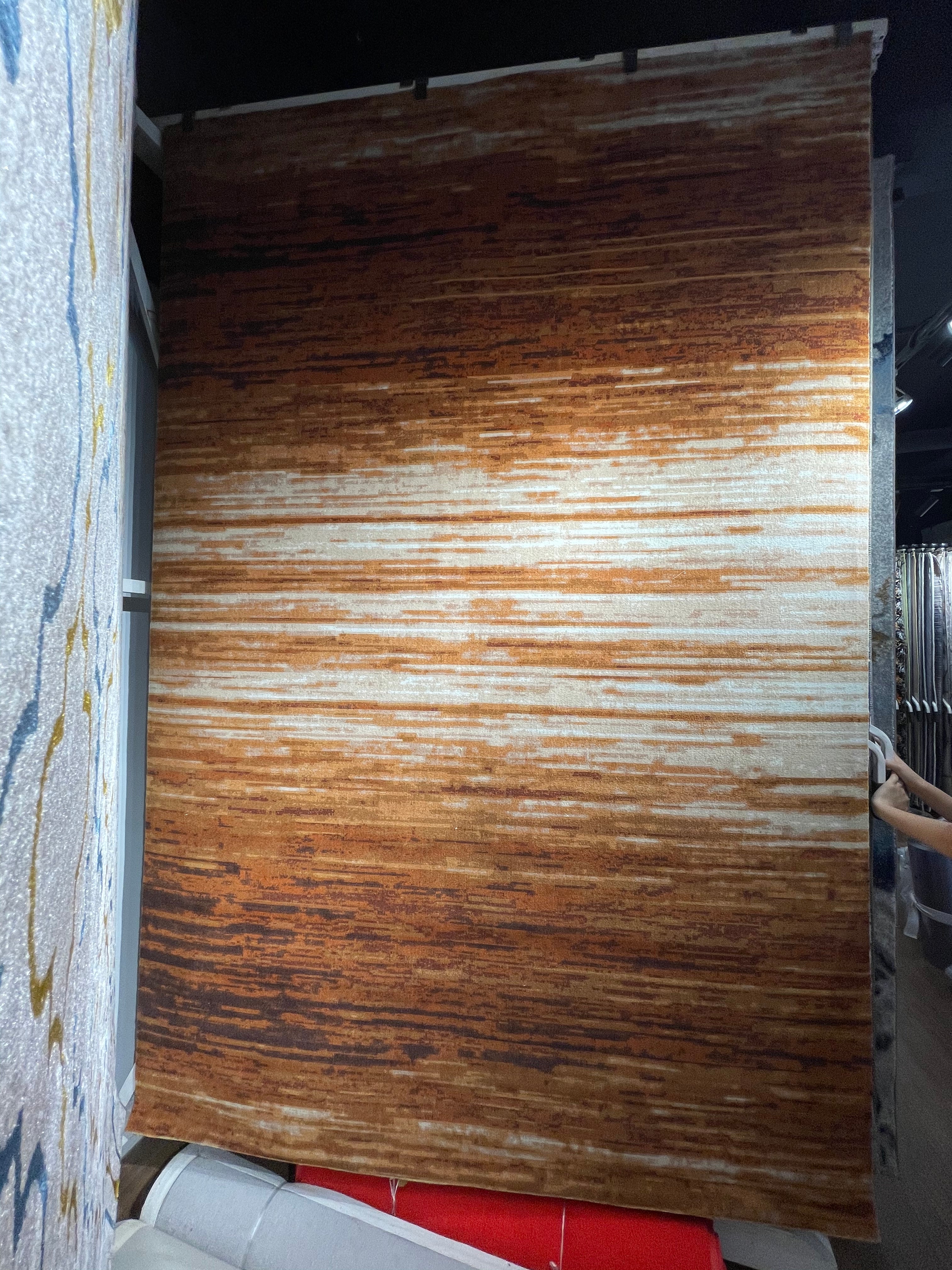 Brown Lines Persian Rug