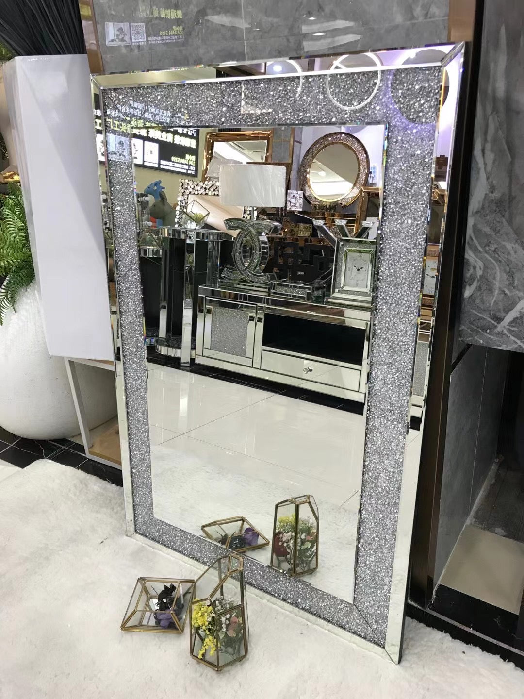 G-M Sparkle Rectangle Mirror