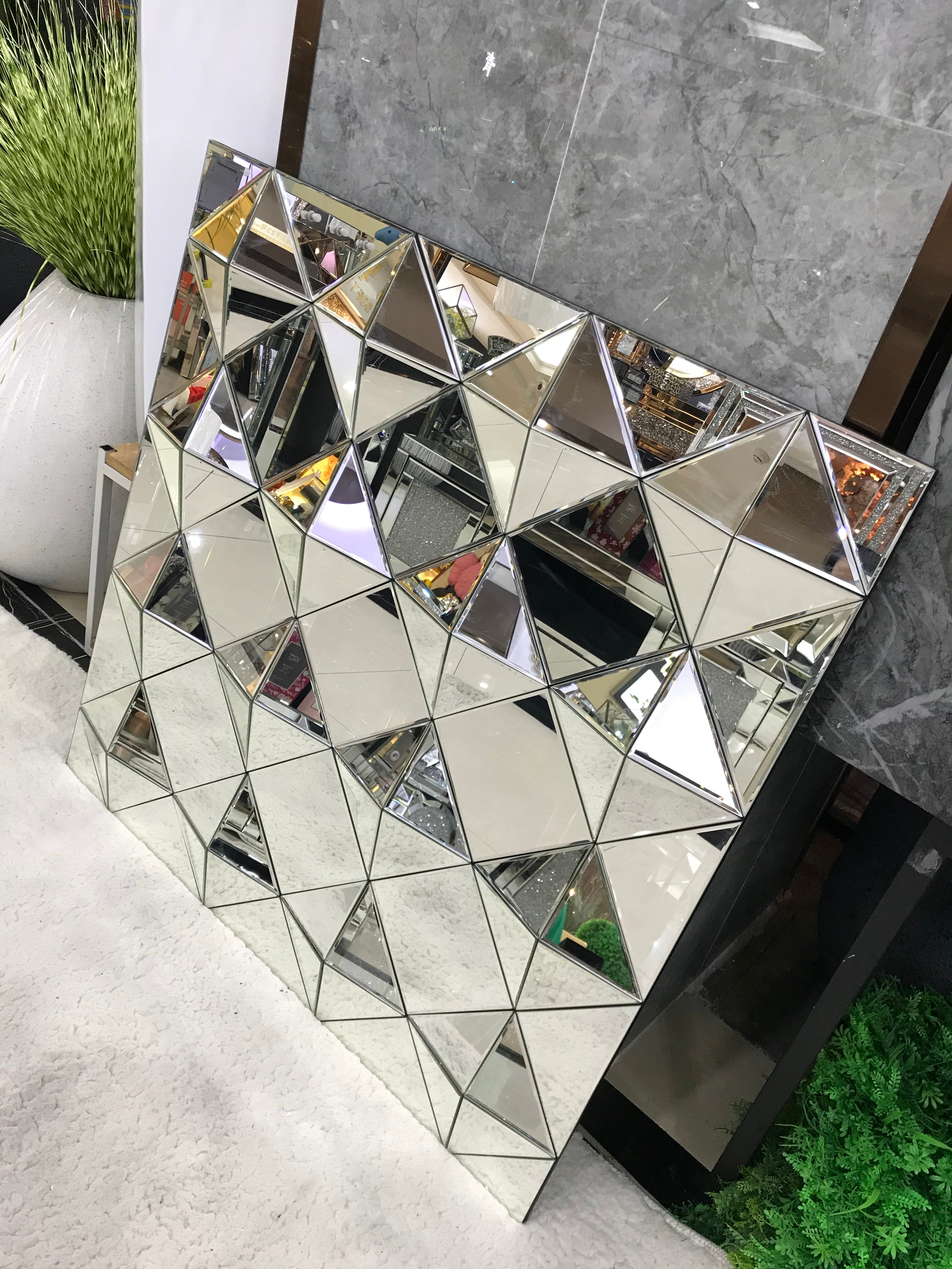 Hexagon Exotic  Wall Mirror