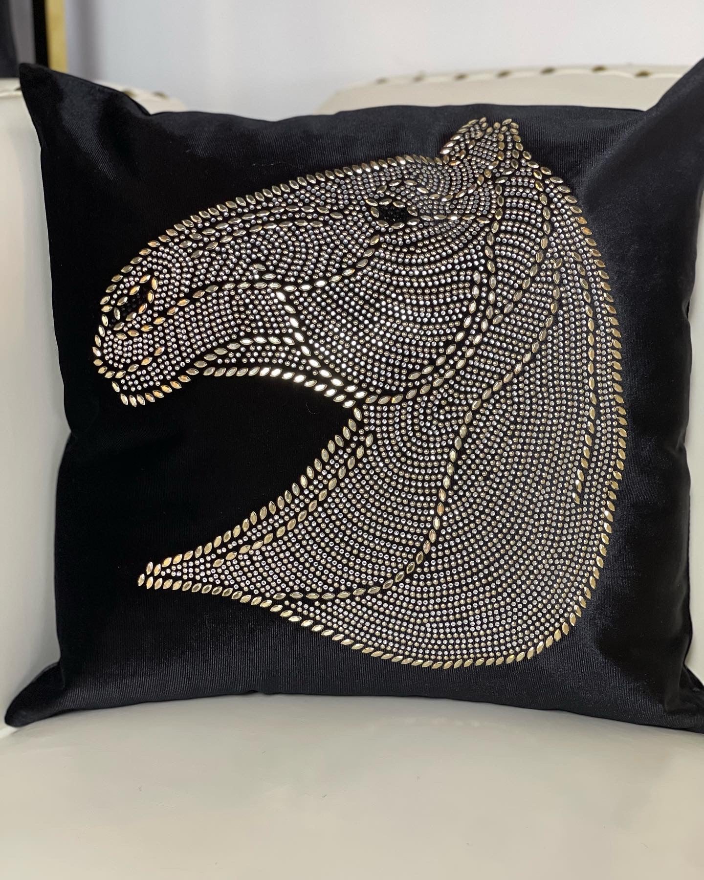 Black Ferrari Throw Pillow