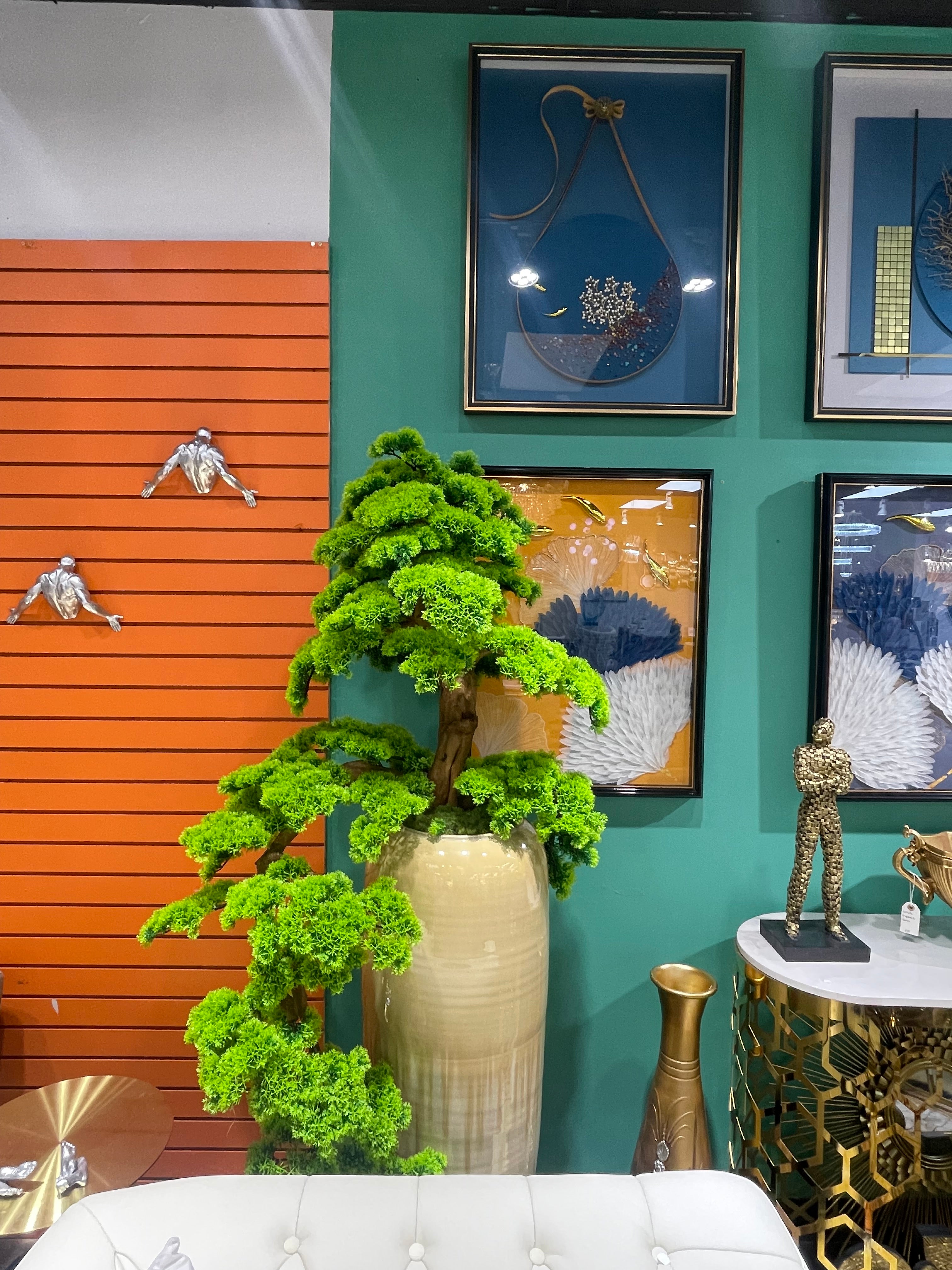 Green Bonsai tropical Artificial Plant - Image 5