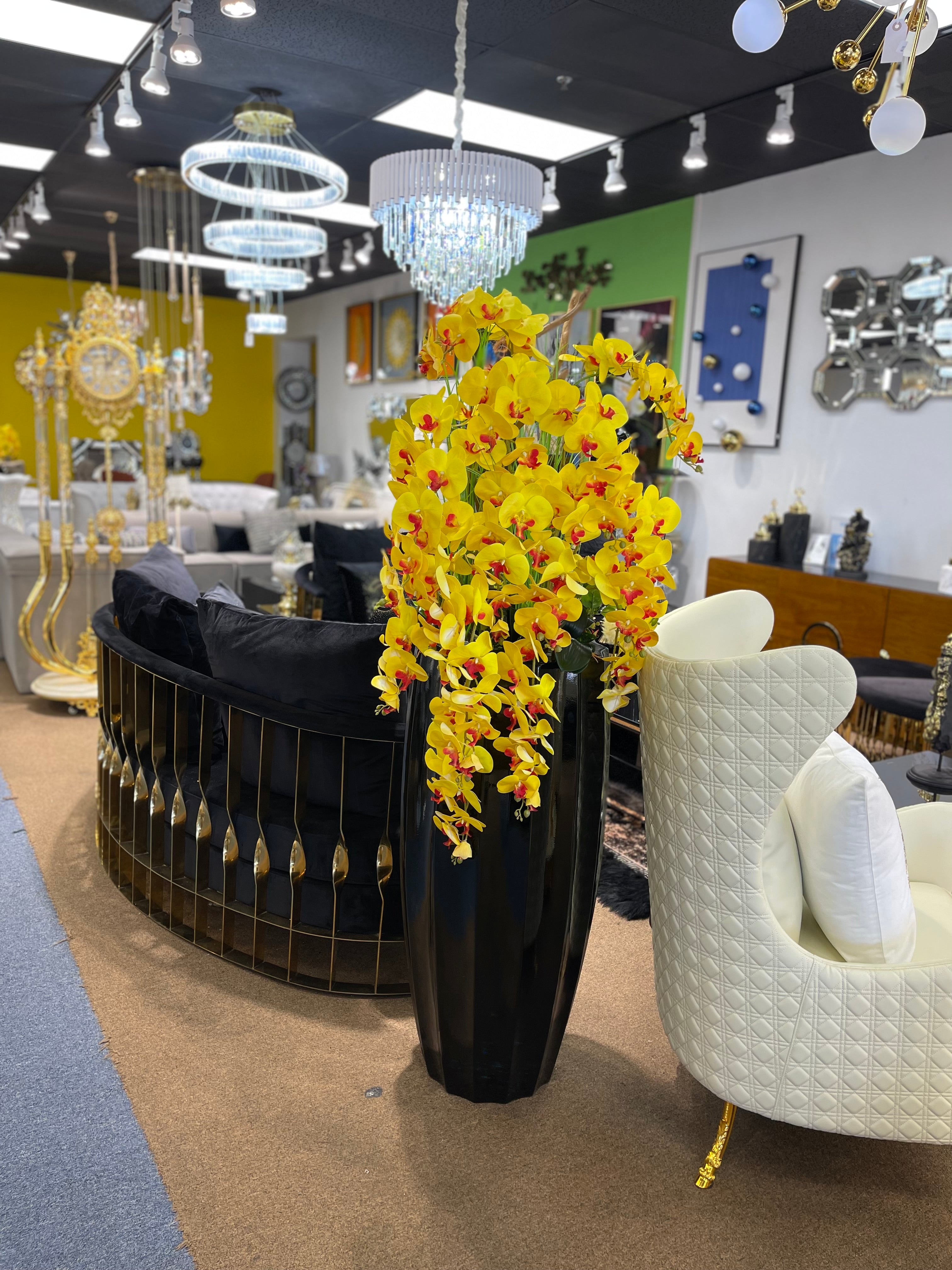 Flowery Yellow Hibiscus Artificial plant - Image 2