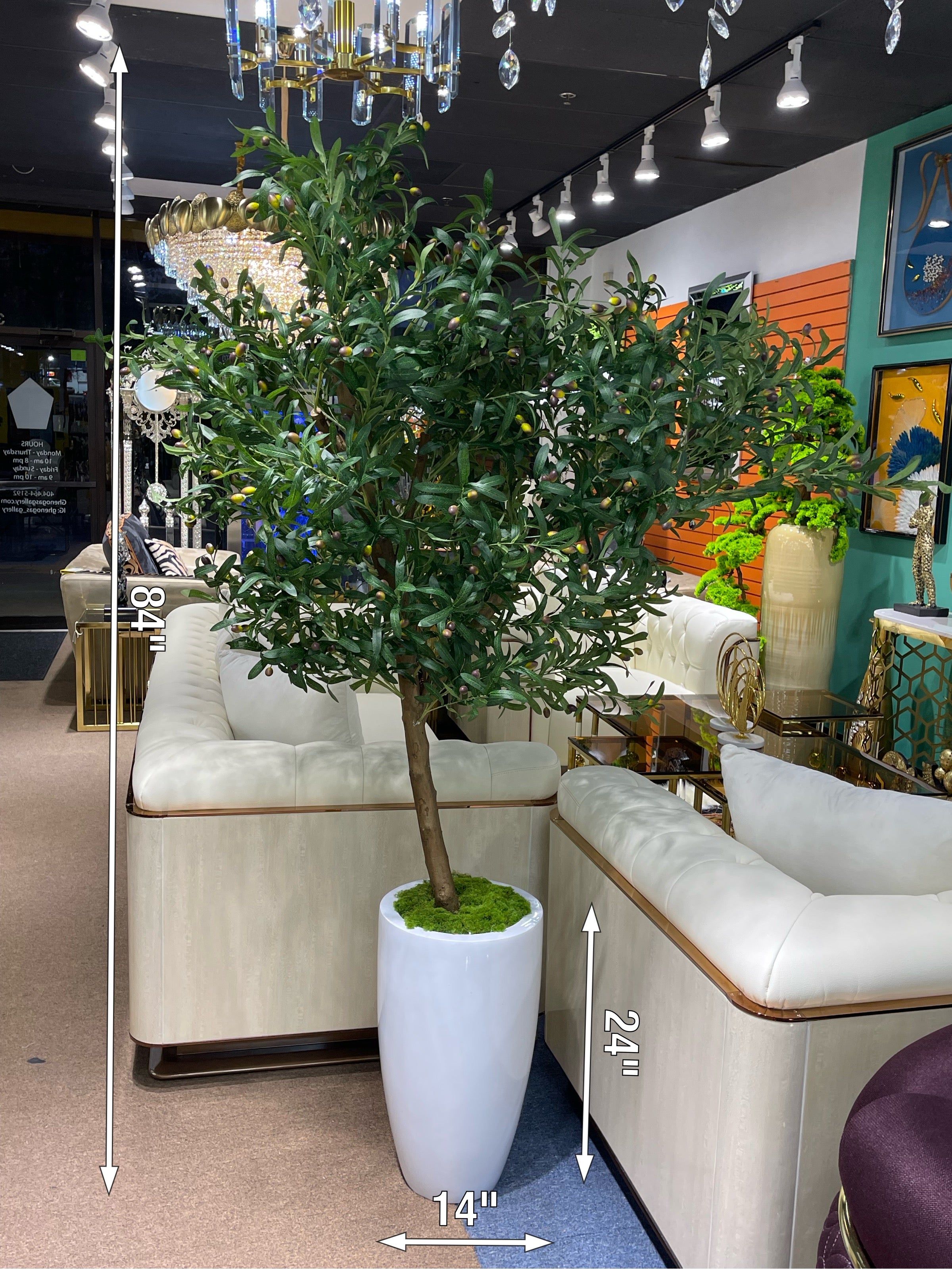 Green persimmon Artificial Plant - Image 2