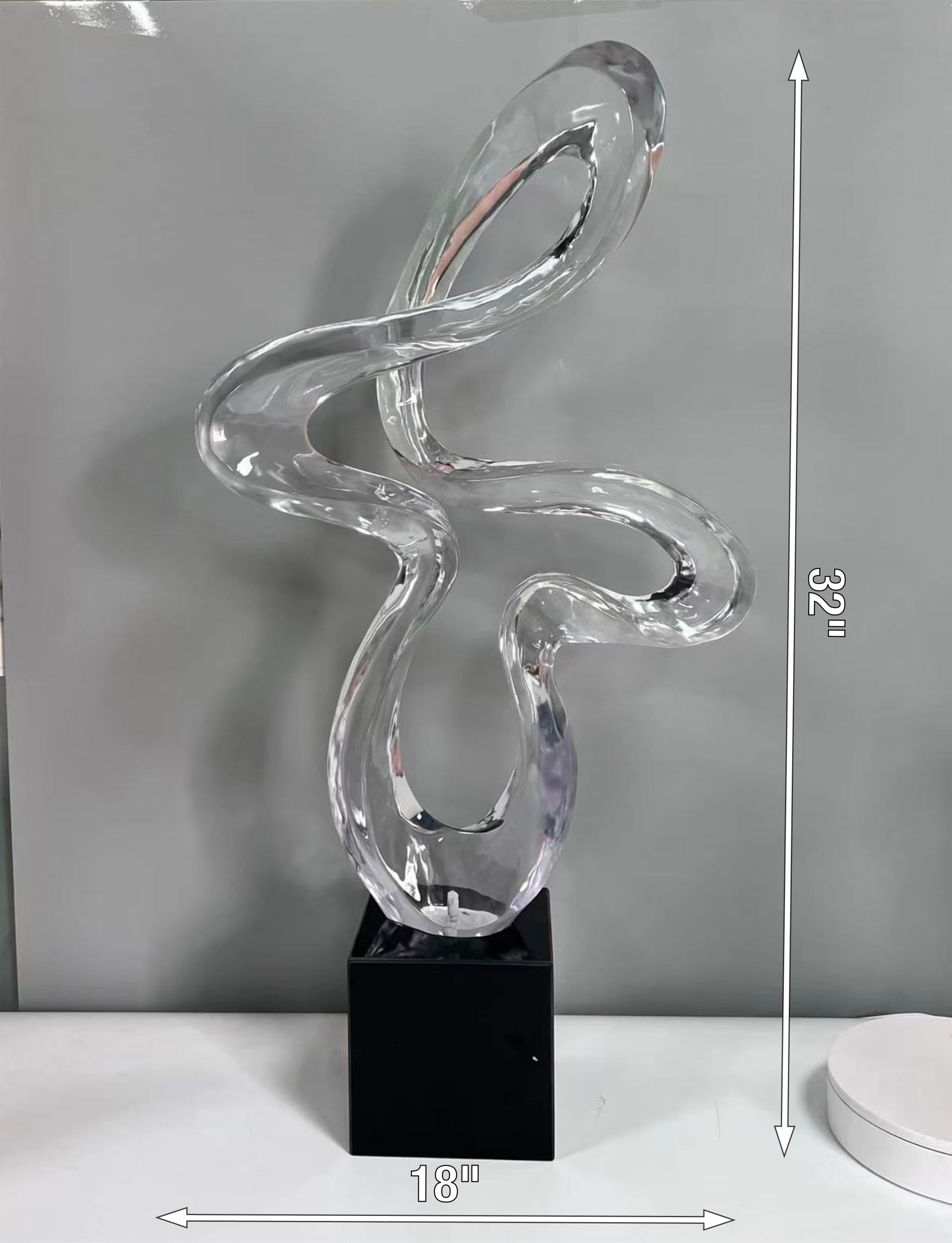 Crystal Resin Sculpture Decor - Image 2