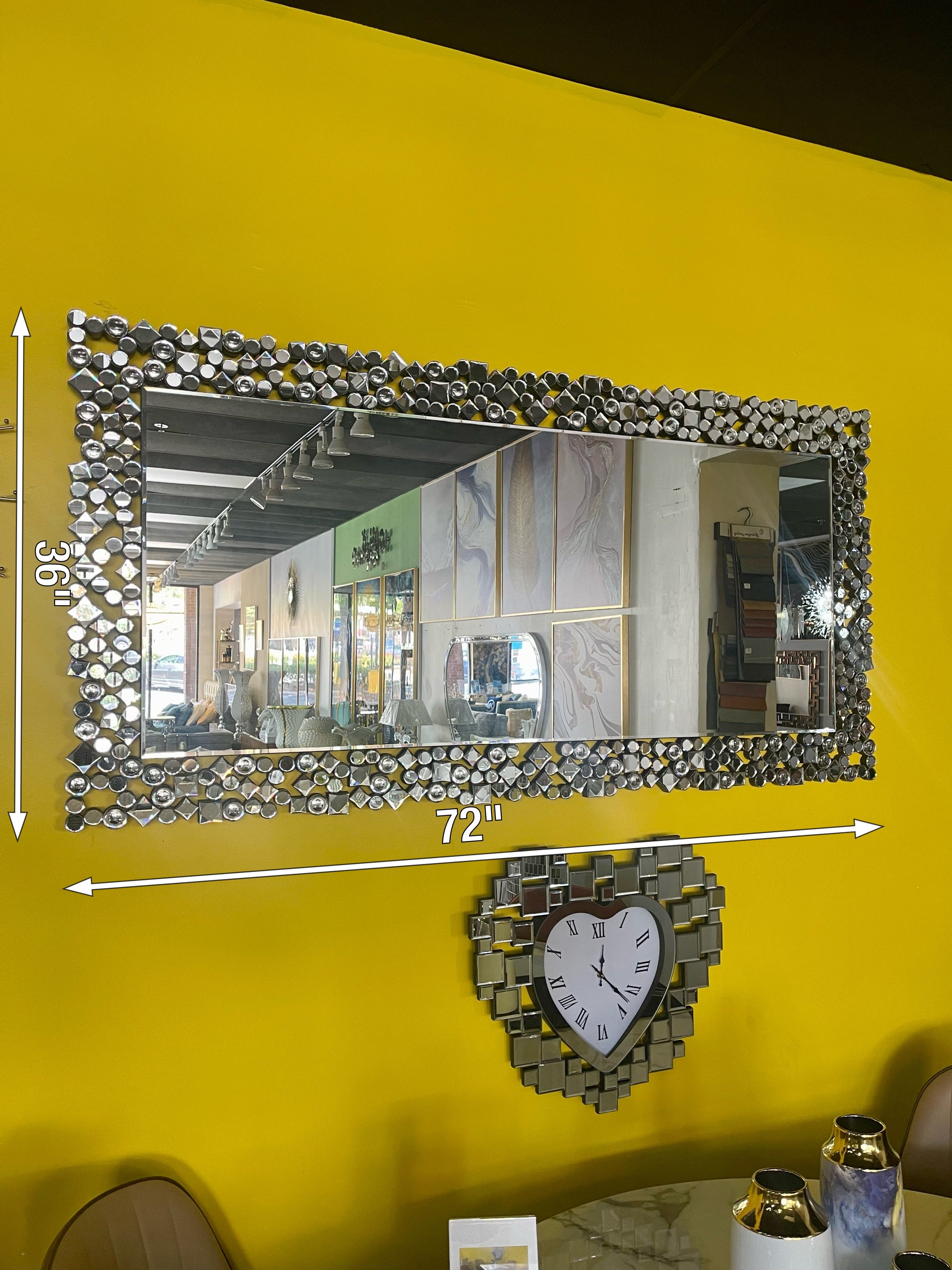 Silver Million stones Mirror - Image 2