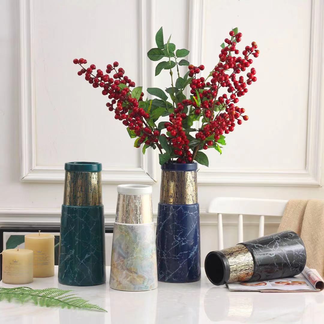 4Pieces Blue/Green/Black Decorative Jar Set