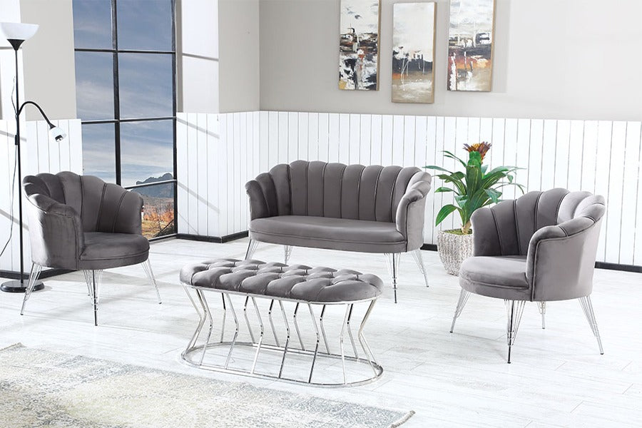 G-ES053 Gray Living Room Settee