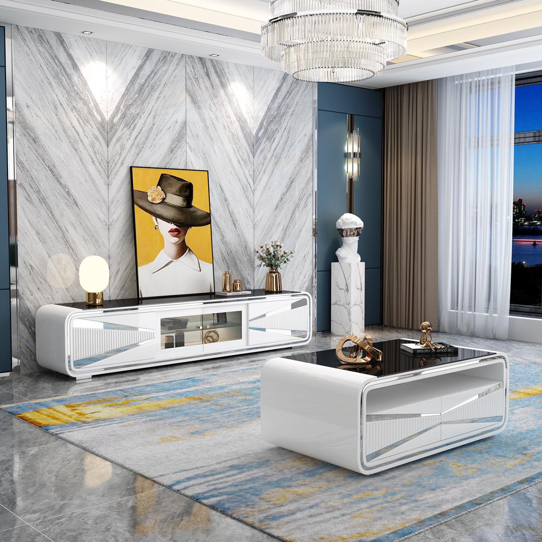 White Glossy Coffee Table