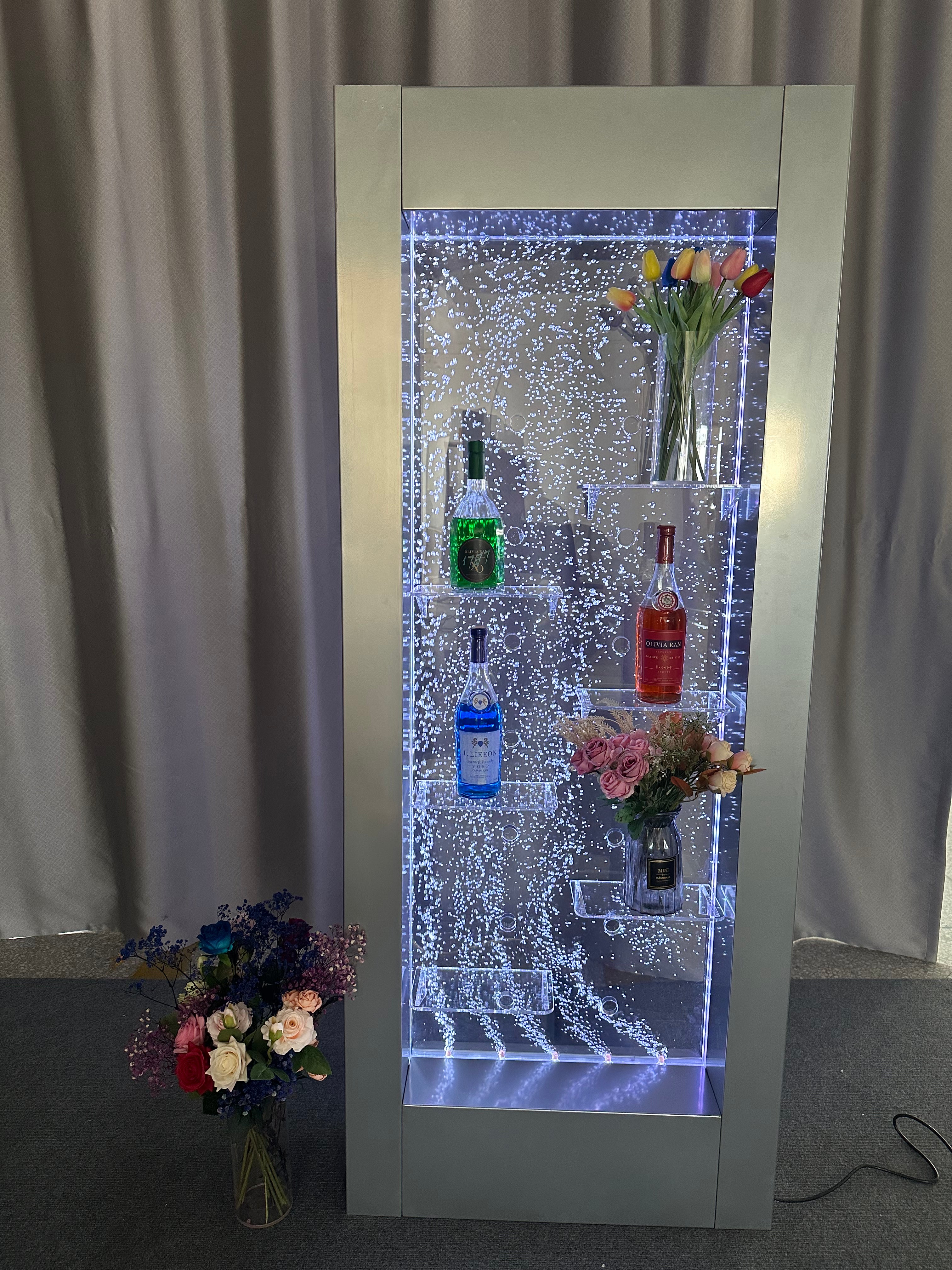 CHROME METAL BUBBLE BAR