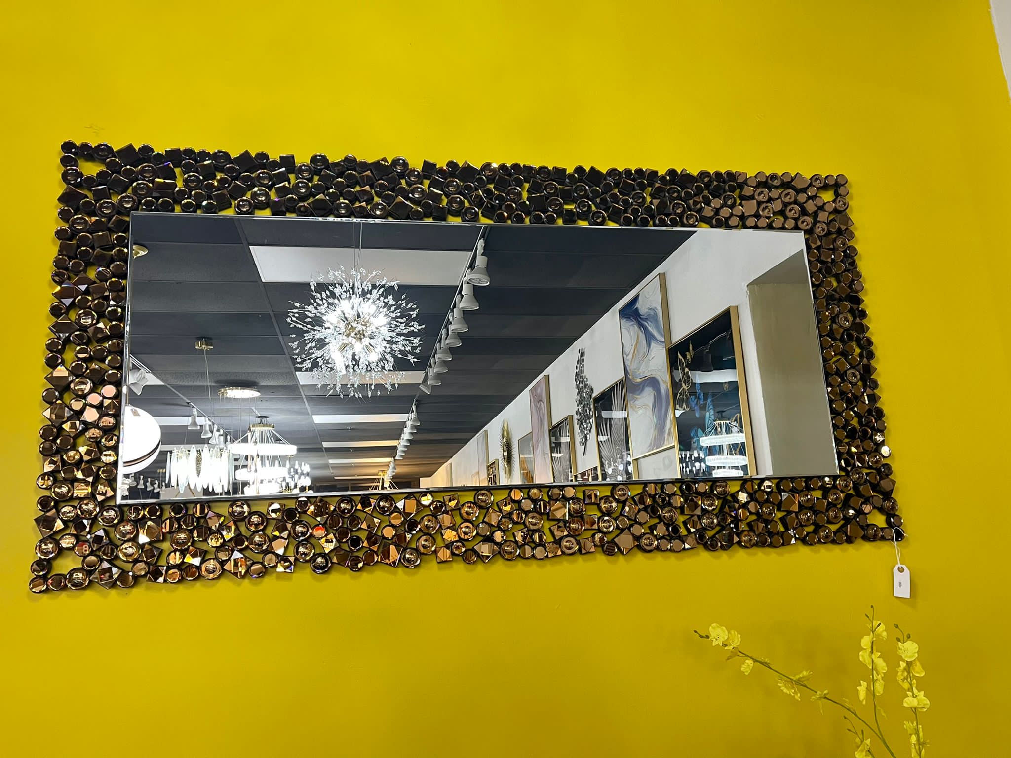 Bronze Million stones wall Mirror
