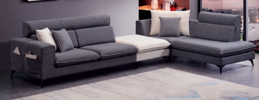 Grey fabrics Sectional