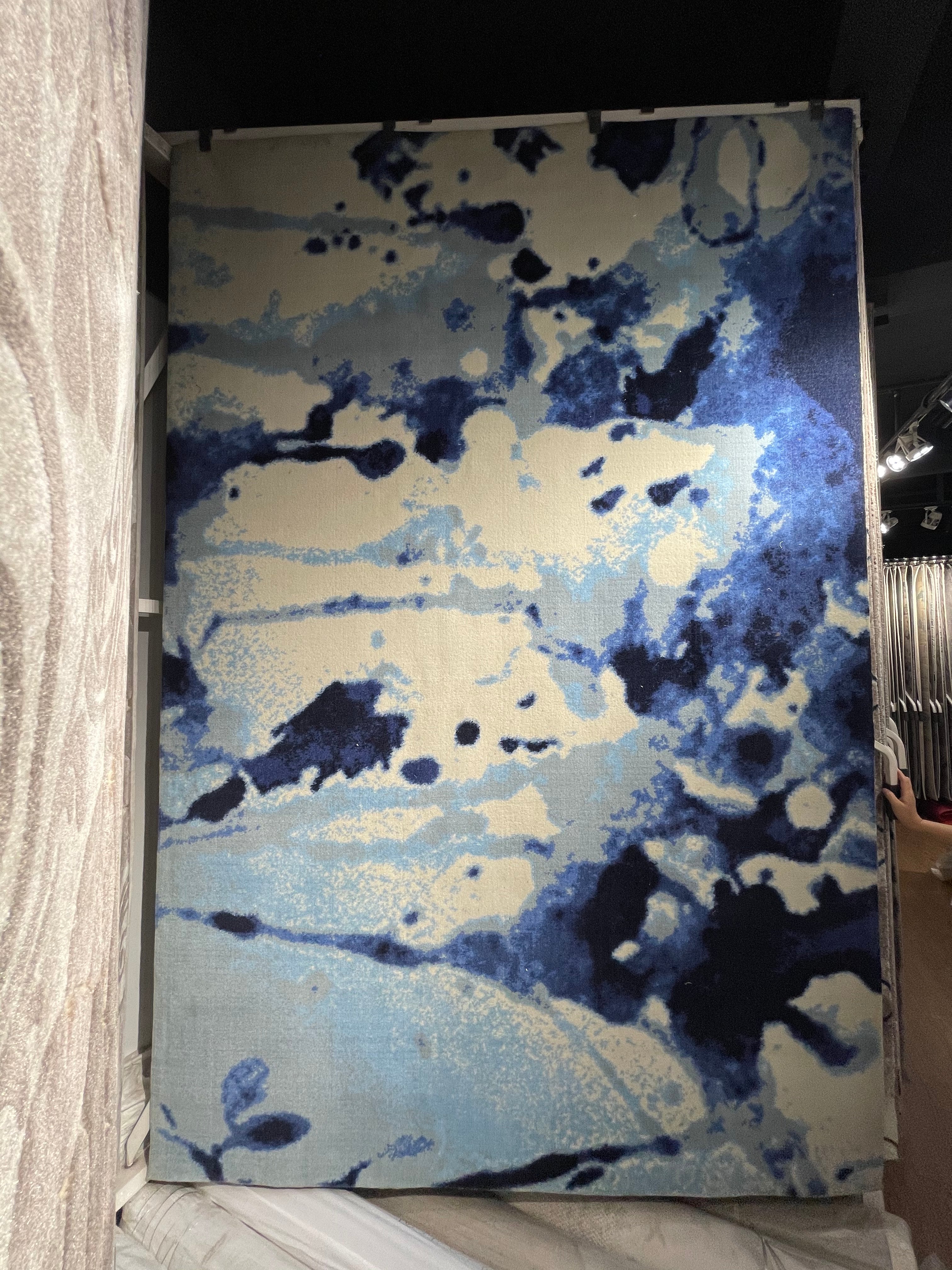 Blue Spotted Persian Rug