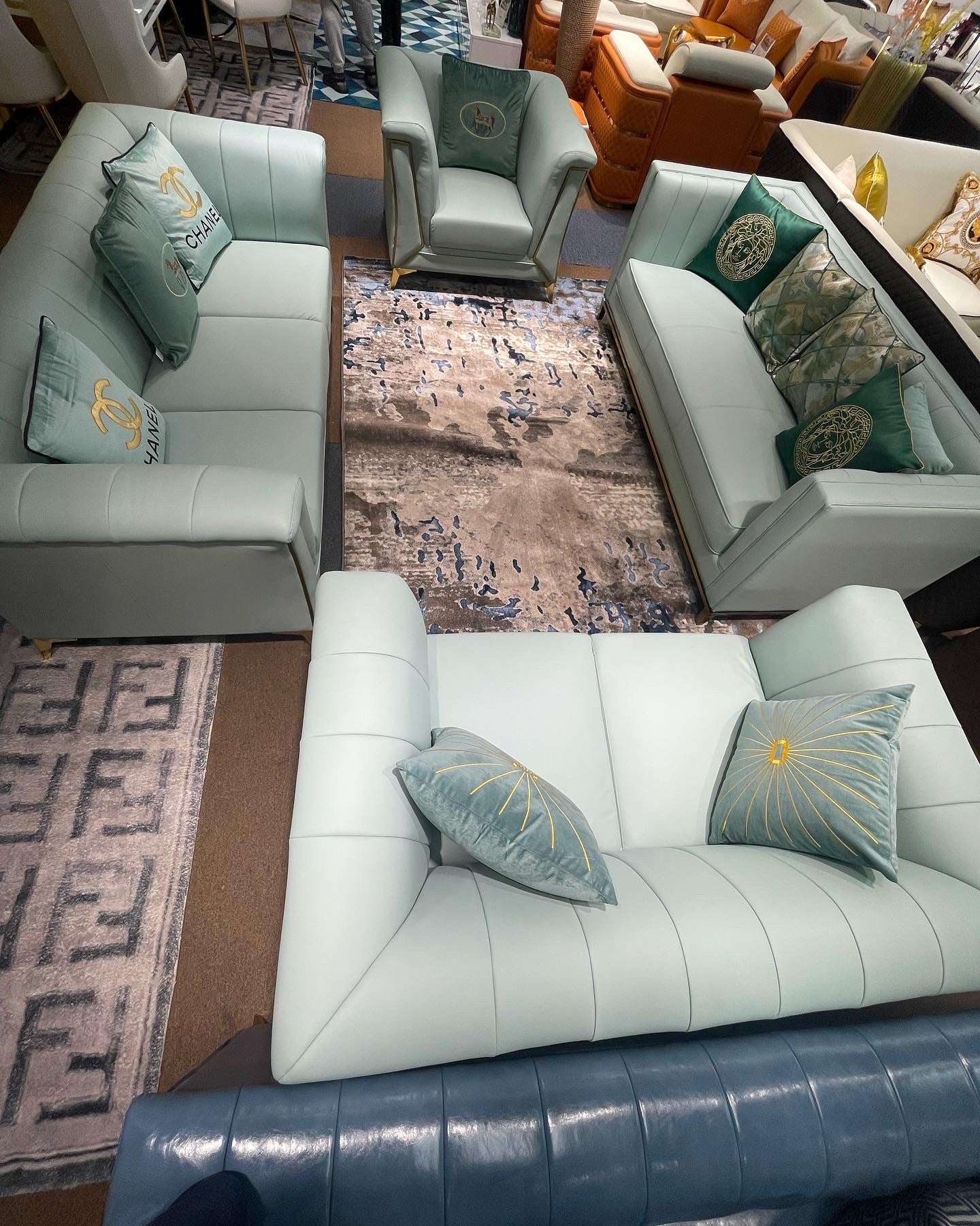 Light Green Living Room Set - Image 8