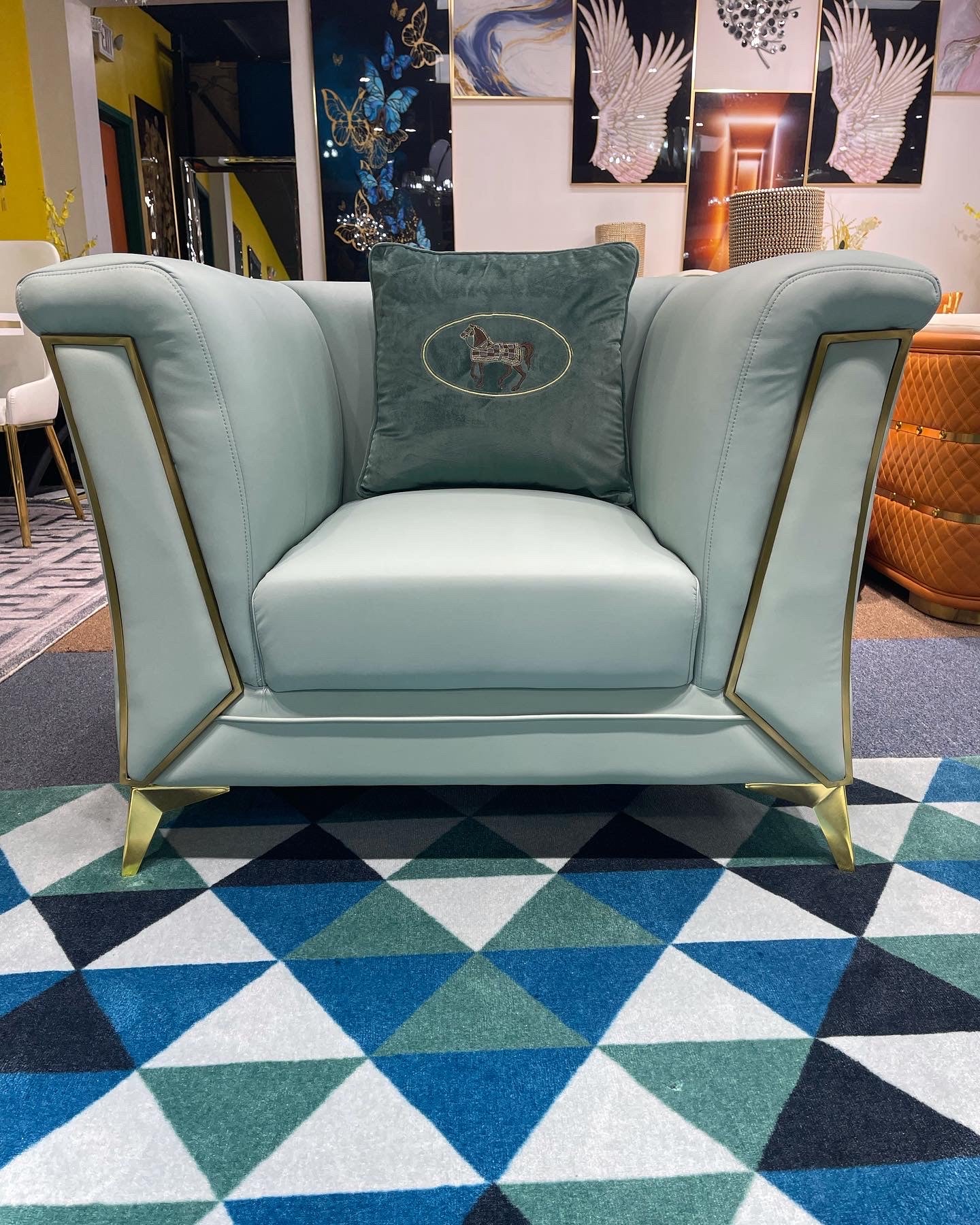 Light Green Living Room Set - Image 5