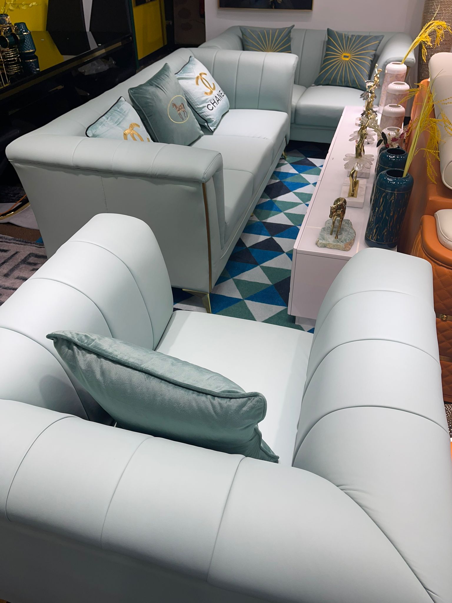 Light Green Living Room Set - Image 2