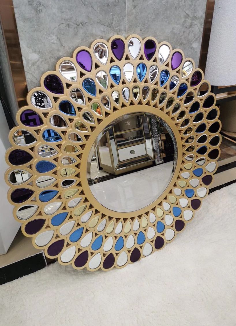 Multicolor Radiant Sun Mirror