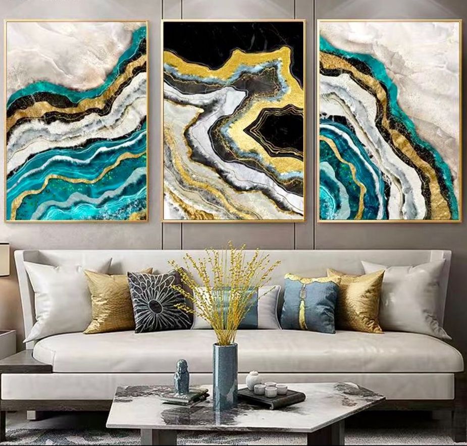 Green Wave Crystal Porcelain Painting Set