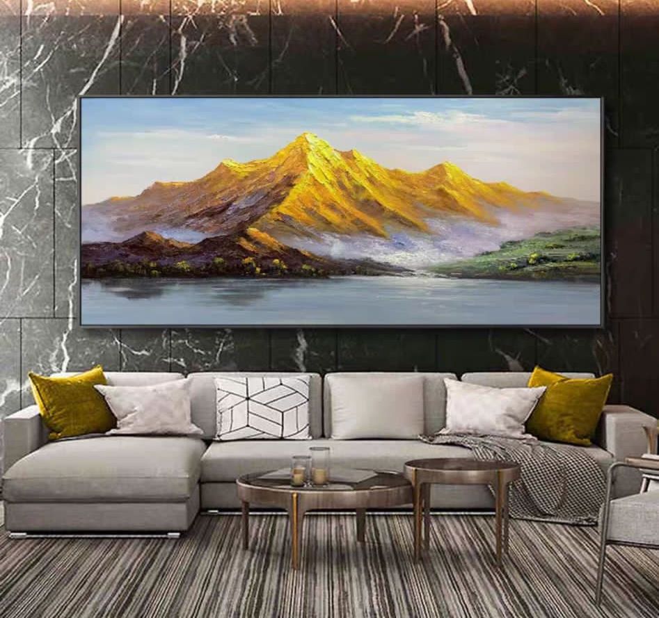 summit misty sunrise painting