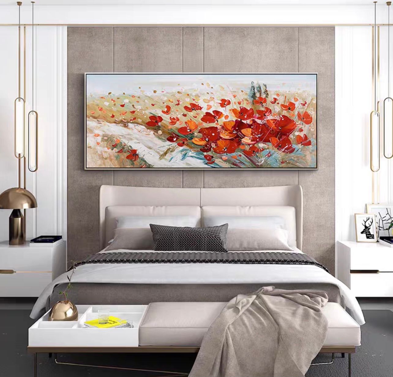 floral crystal porcelain painting