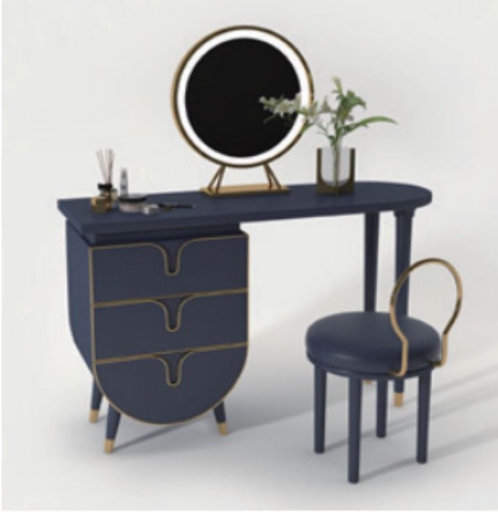 royal blue vanity set
